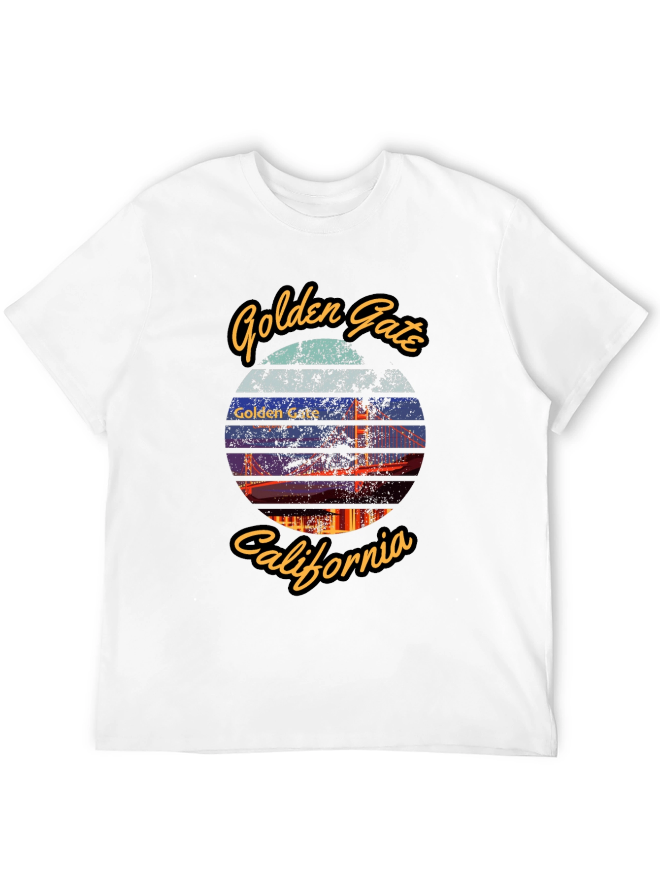 Golden Gate Bridge Black T-Shirt