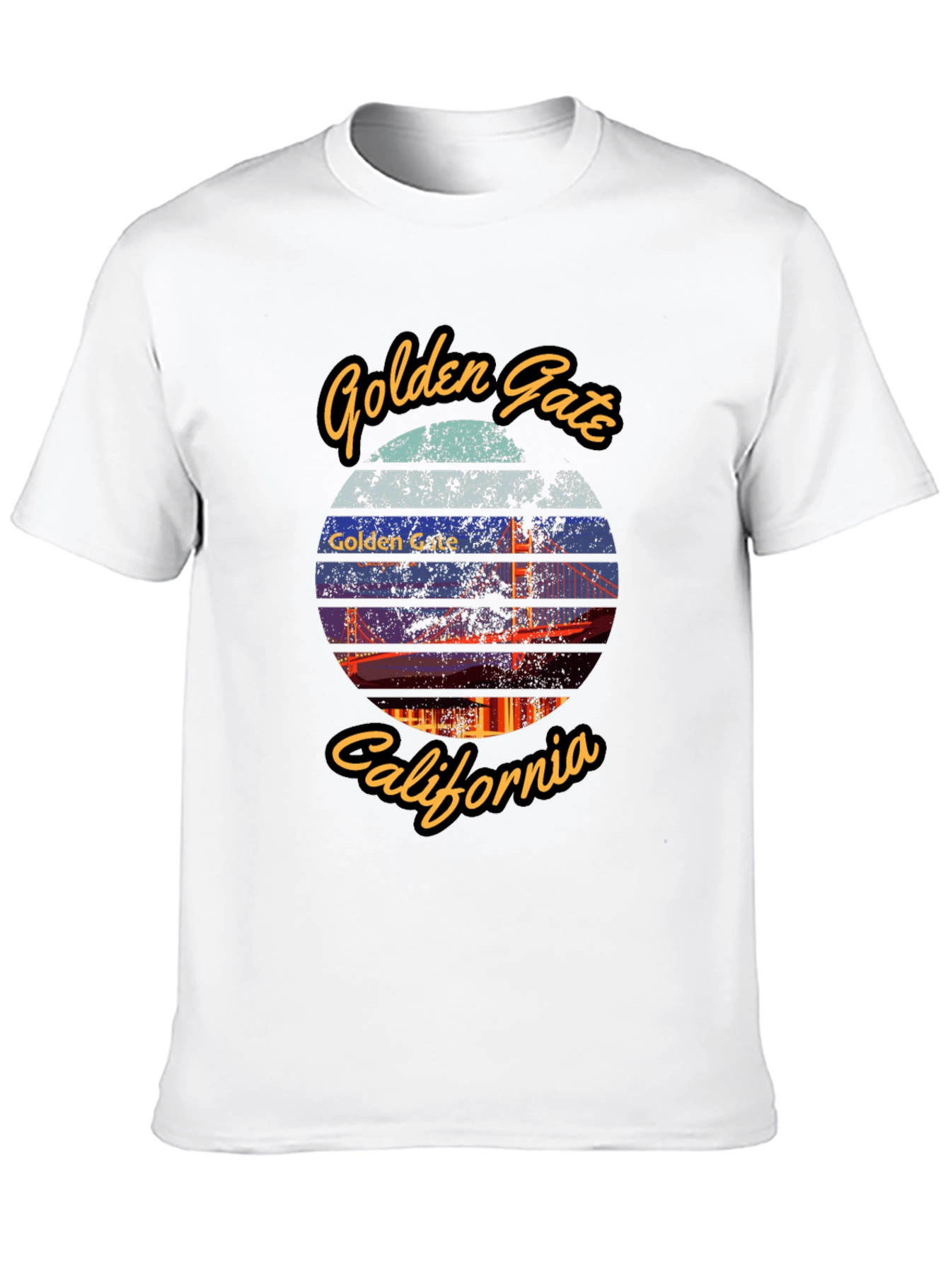 Golden Gate Bridge Black T-Shirt