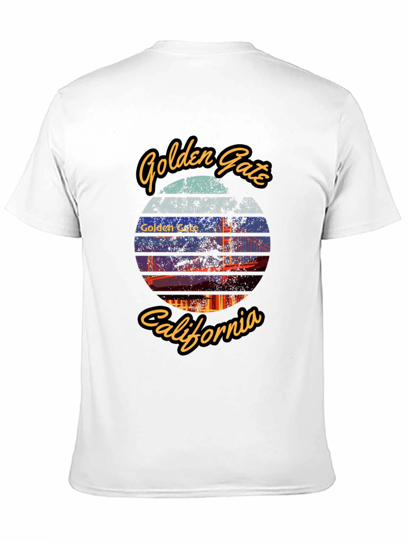 Golden Gate Bridge Black T-Shirt