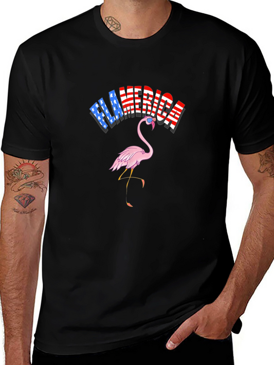 Flamerica Flamingo Patriotic T-Shirt