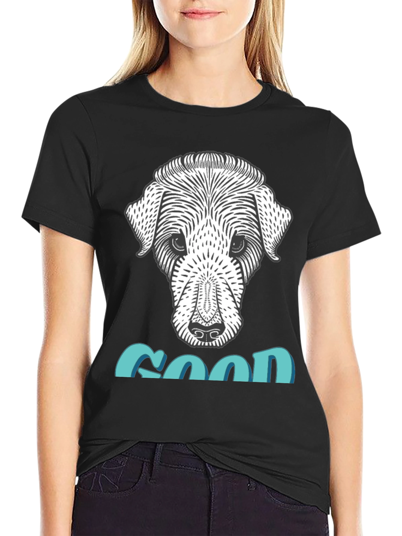 Cool Dog Graphic T-Shirt - Unique Animal Design