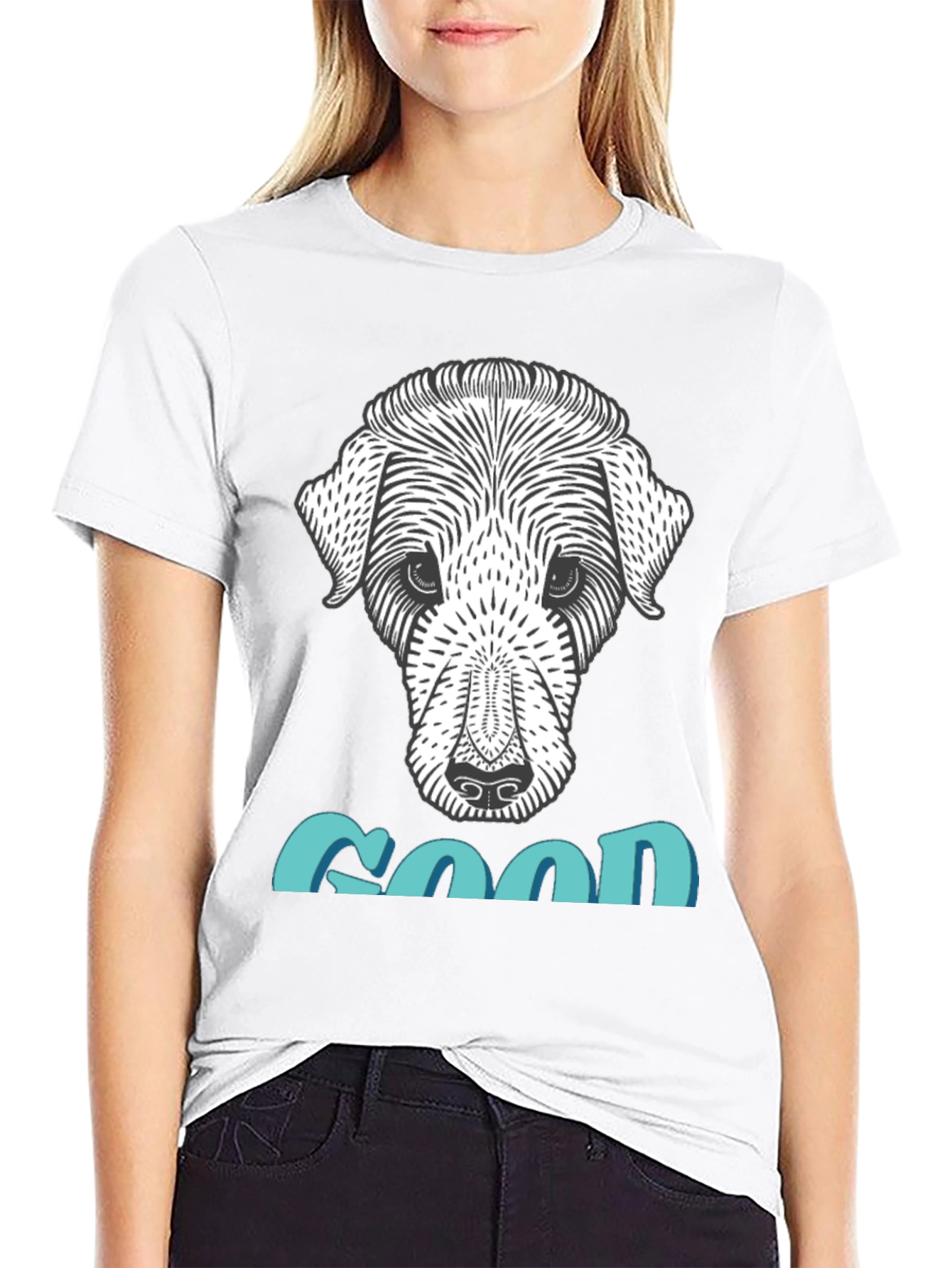 Cool Dog Graphic T-Shirt - Unique Animal Design