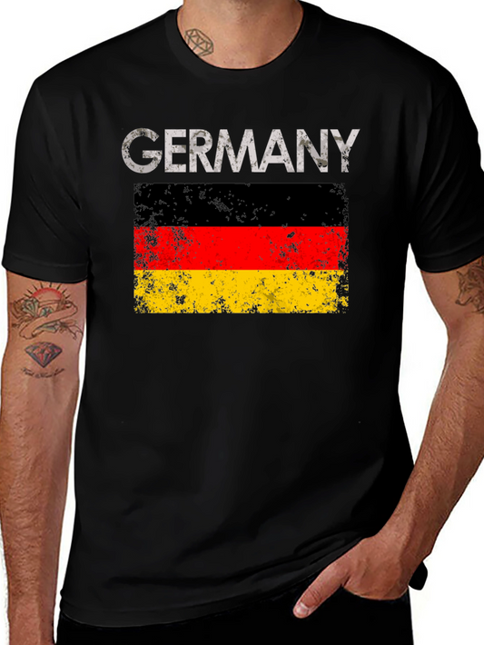 Germany Flag Graphic T-Shirt - Black