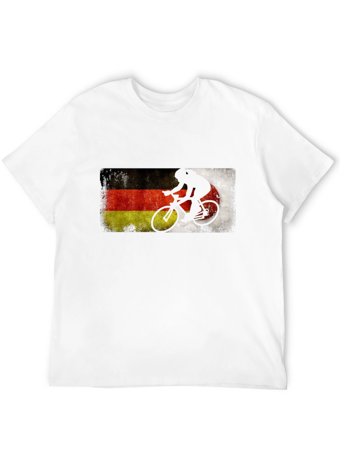 German Flag Cycling T-Shirt - Deutschland Bike Rider Tee
