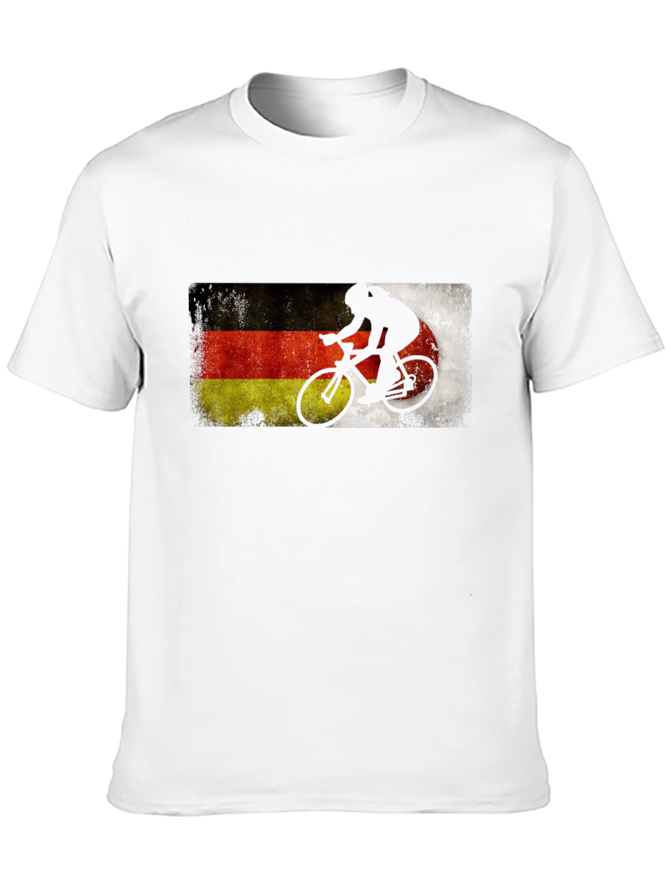 German Flag Cycling T-Shirt - Deutschland Bike Rider Tee