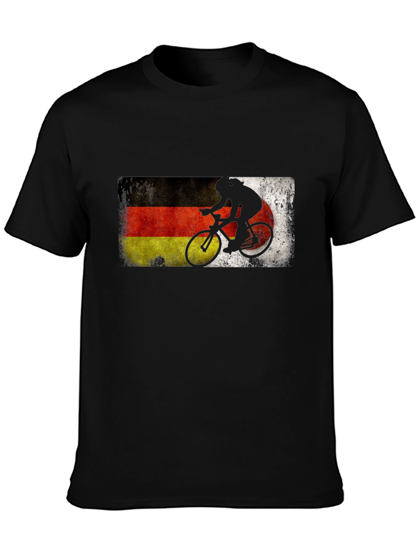German Flag Cycling T-Shirt - Deutschland Bike Rider Tee