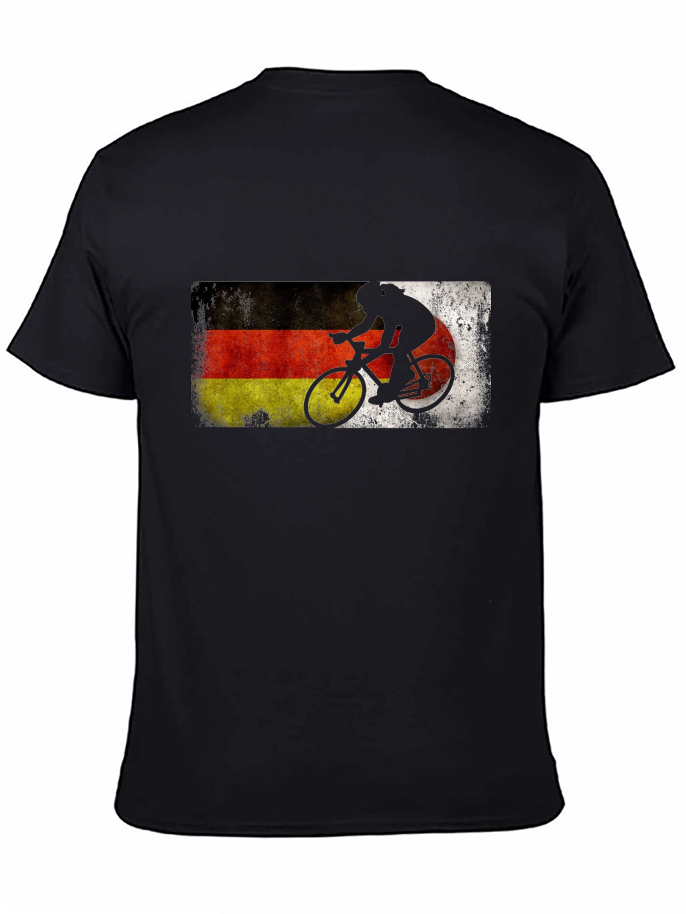 German Flag Cycling T-Shirt - Deutschland Bike Rider Tee