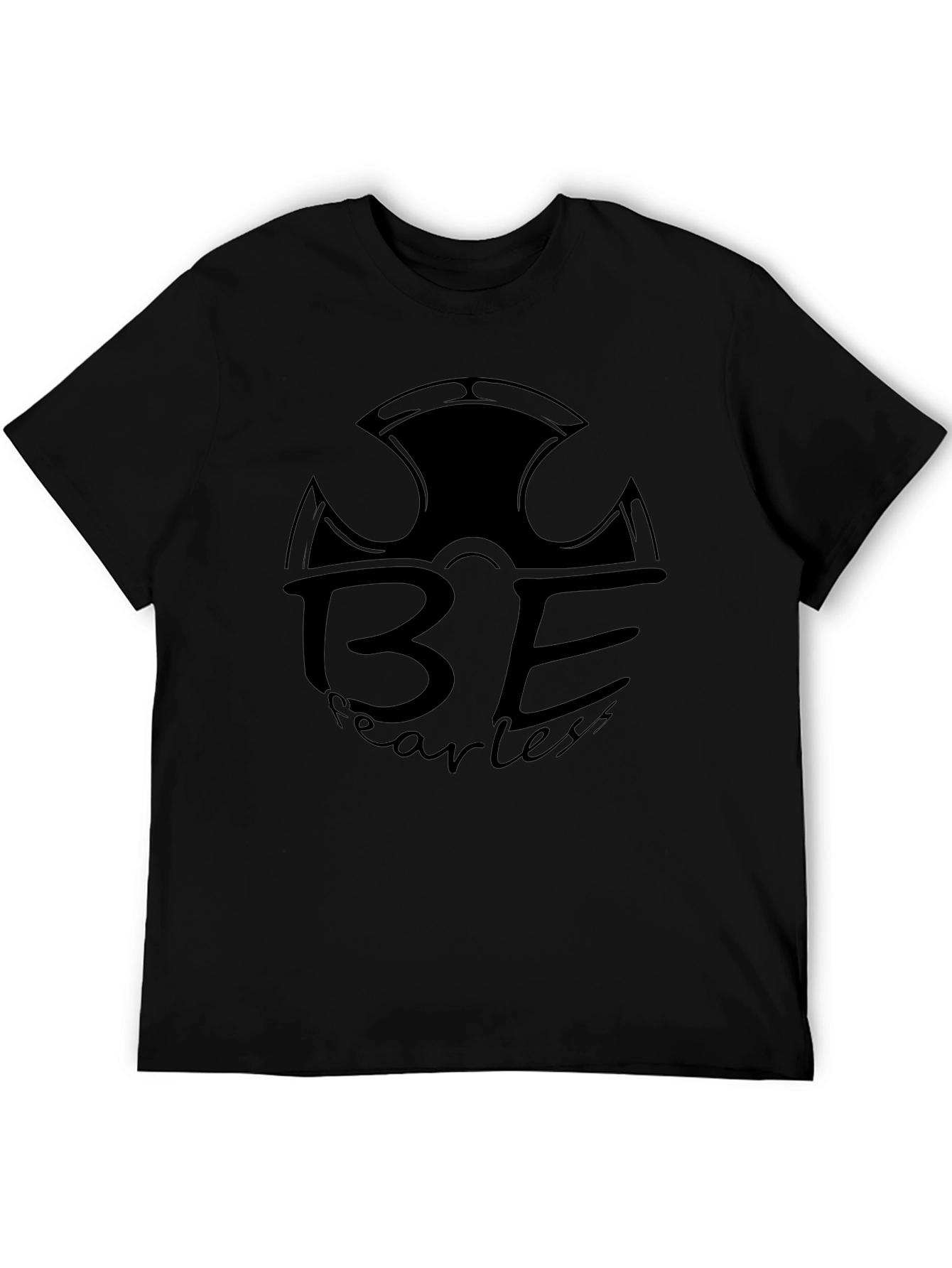 Be Fearless Black Graphic T-Shirt