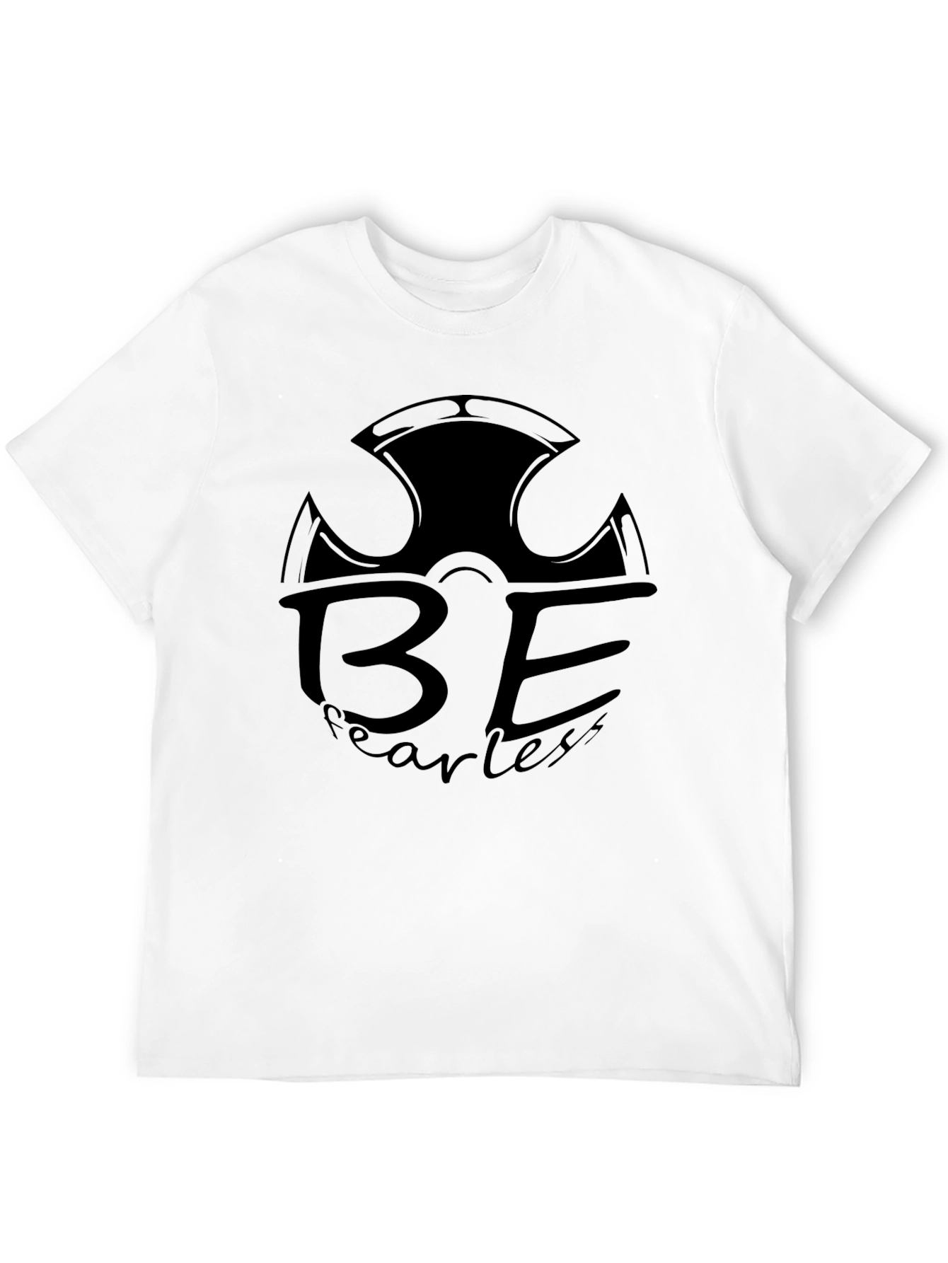 Be Fearless Black Graphic T-Shirt