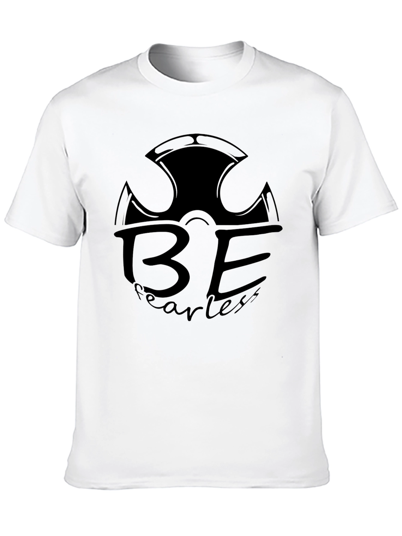 Be Fearless Black Graphic T-Shirt