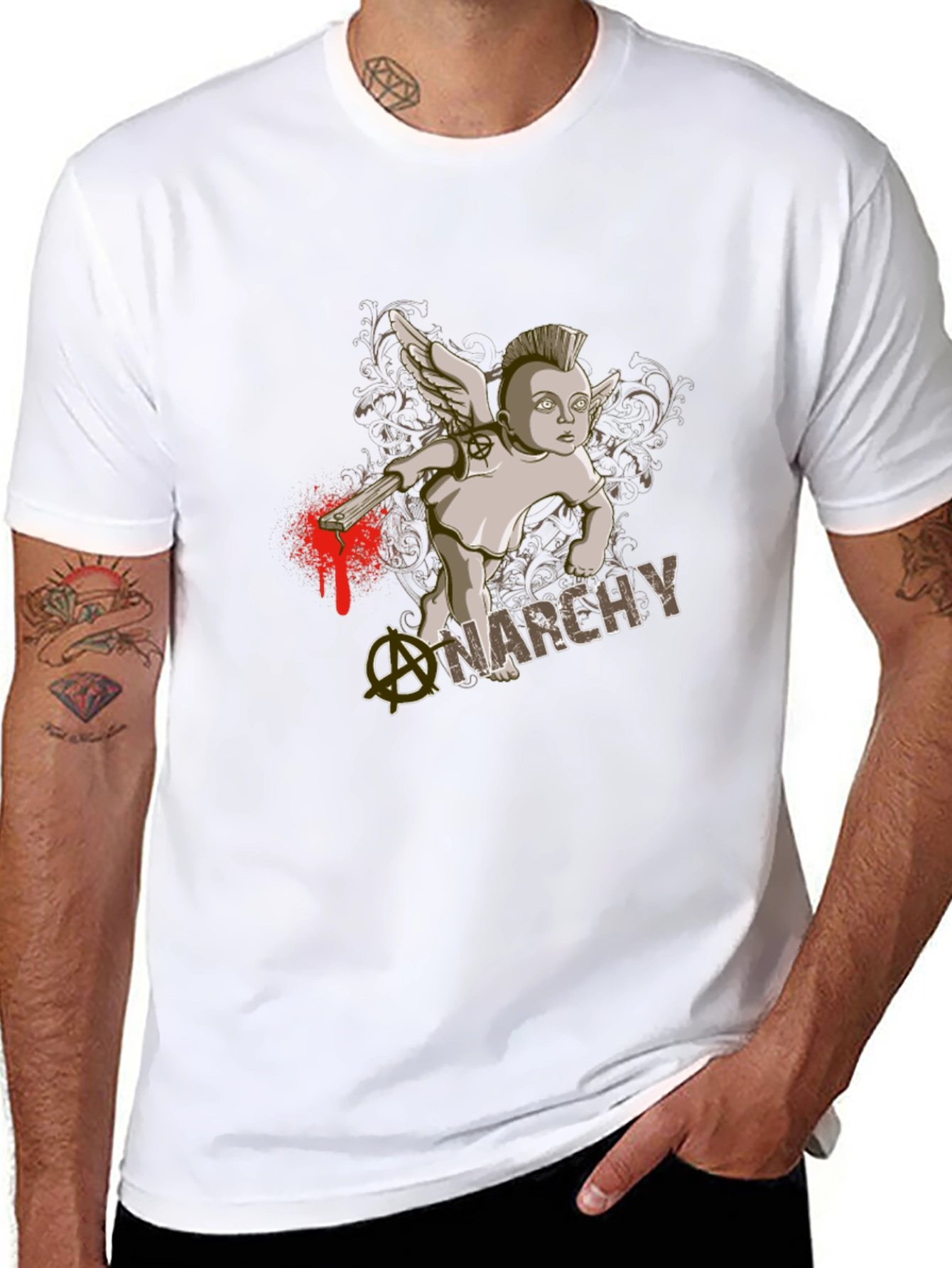 Anarchy Punk Baby Graphic T-Shirt