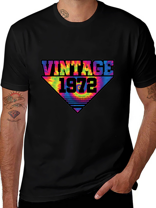 Vintage 1972 Tie Dye Graphic Tee