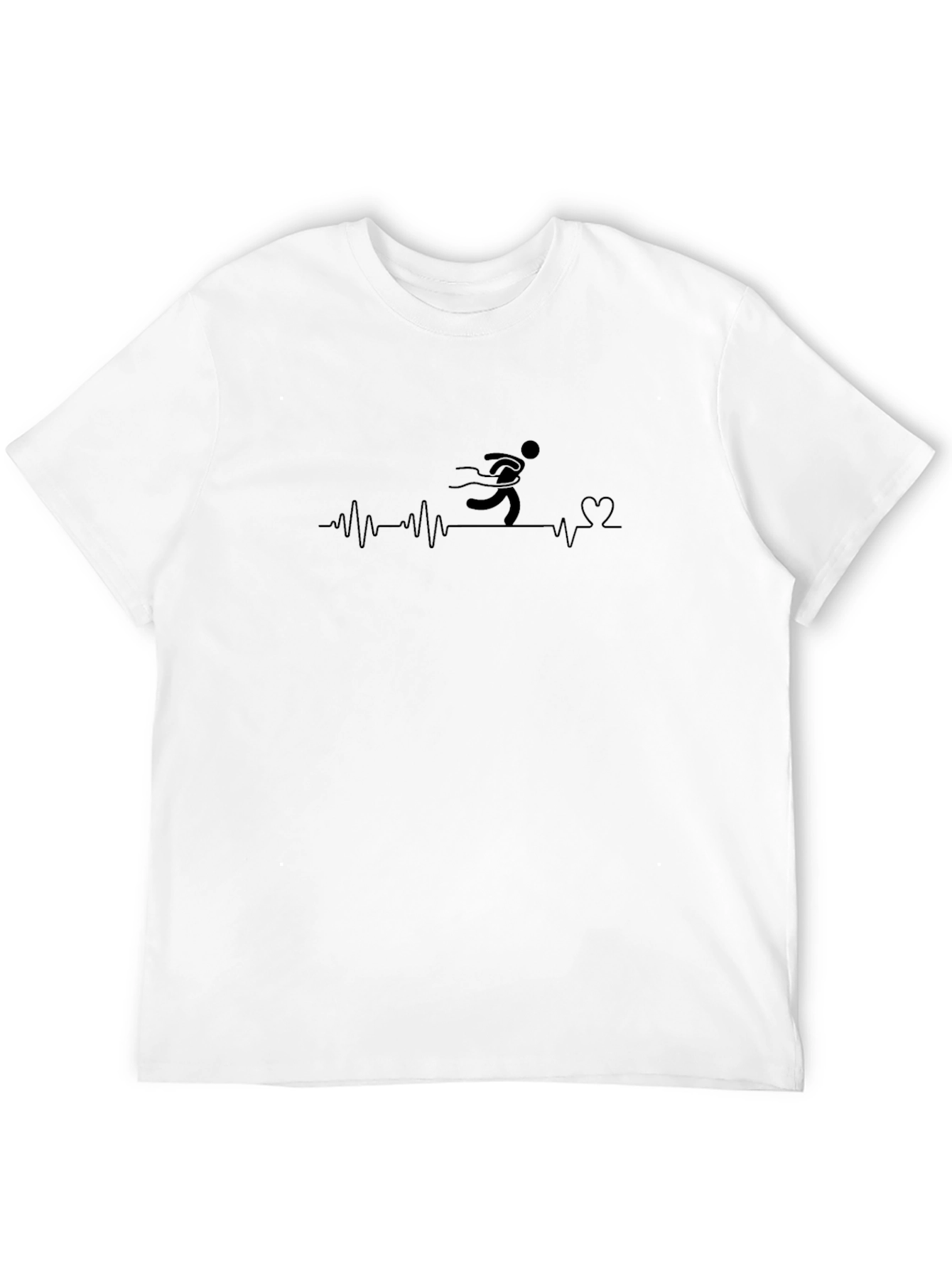 Heartbeat Runner Black T-Shirt