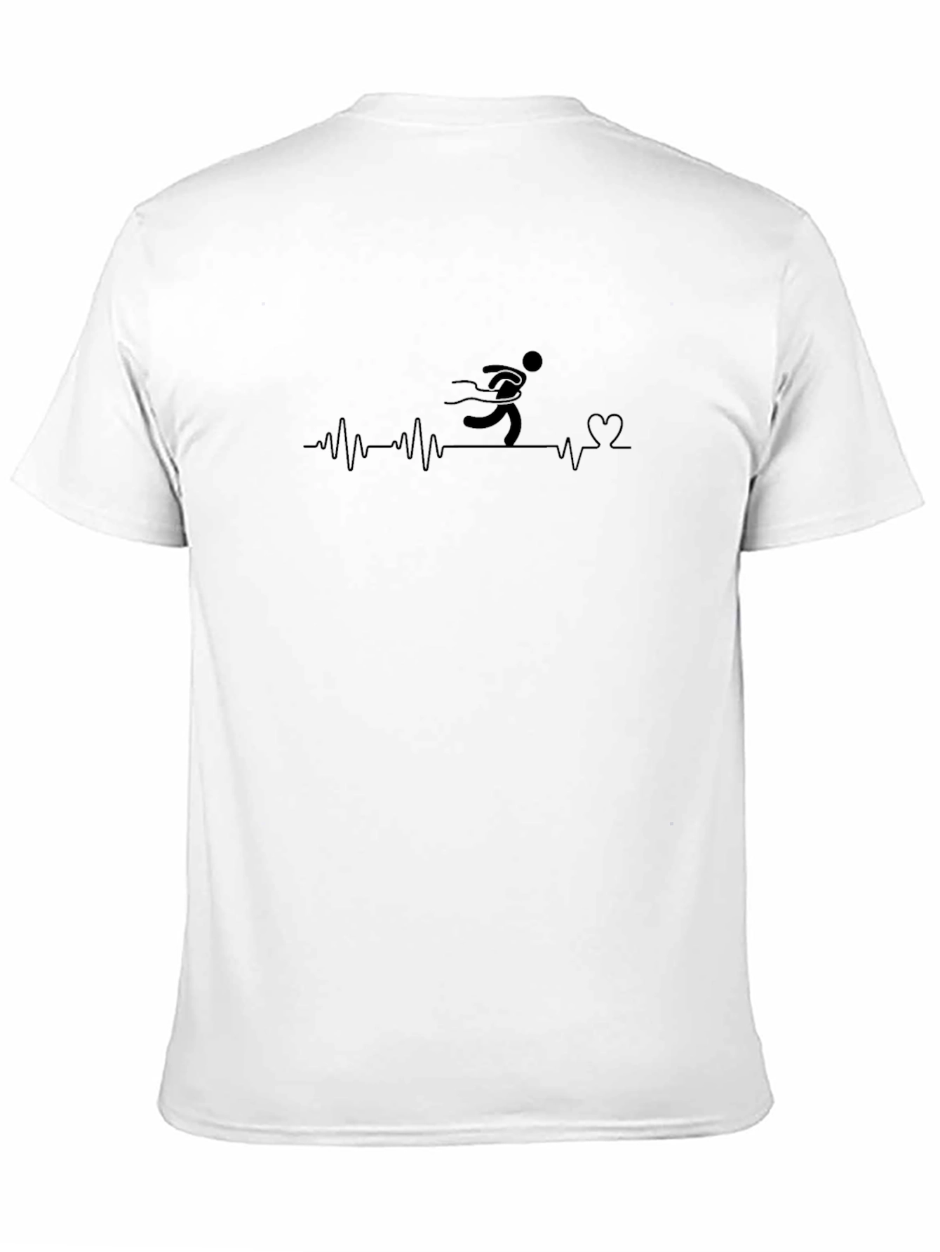 Heartbeat Runner Black T-Shirt