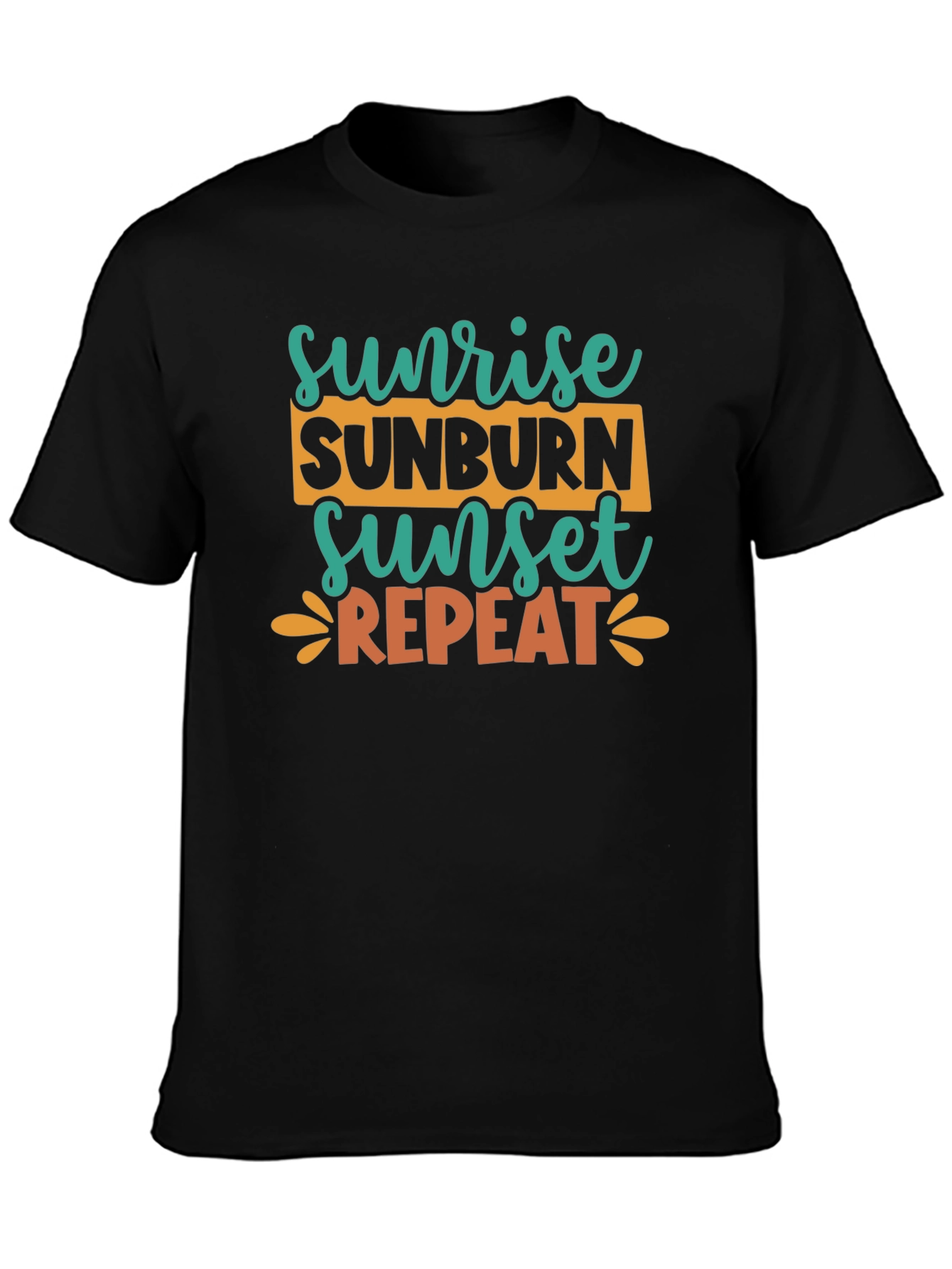 Sunrise Sunburn Sunset Repeat Graphic Tee