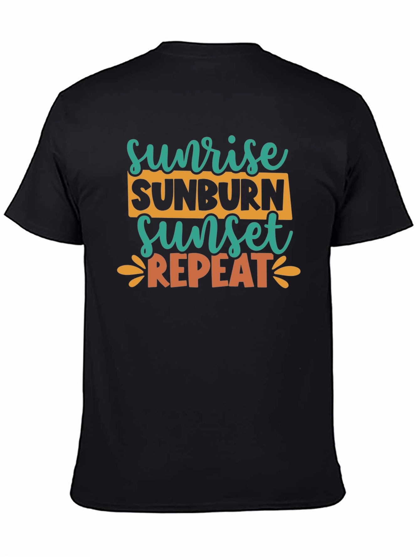 Sunrise Sunburn Sunset Repeat Graphic Tee