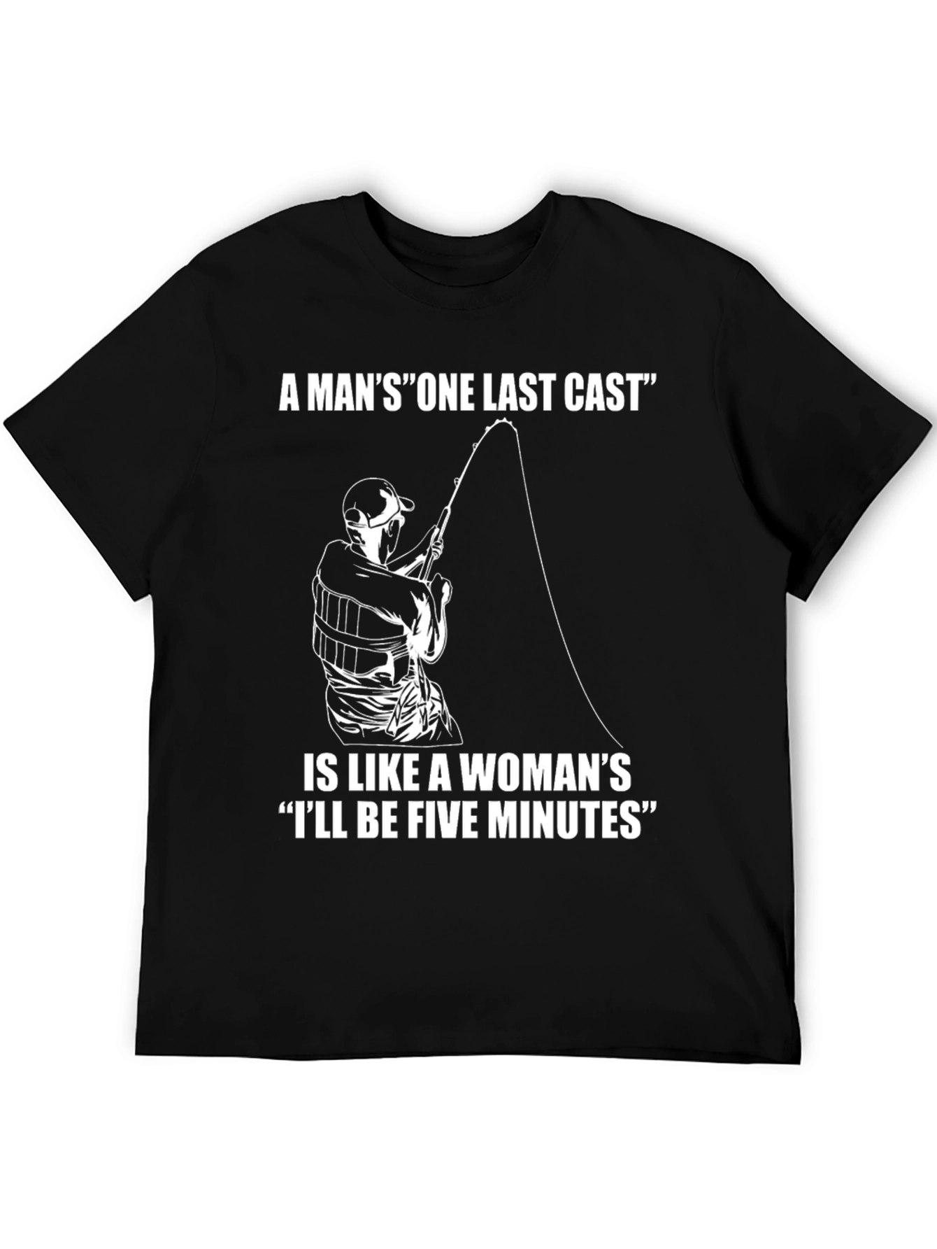 Funny Fishing T-Shirt: One Last Cast Design