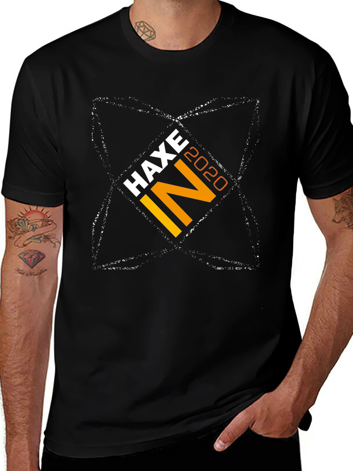 HAXE IN 2020 Graphic Tee - Trendy Black T-Shirt