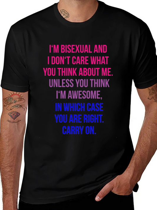 Bisexual Pride T-Shirt - Im Bisexual and I Dont Care