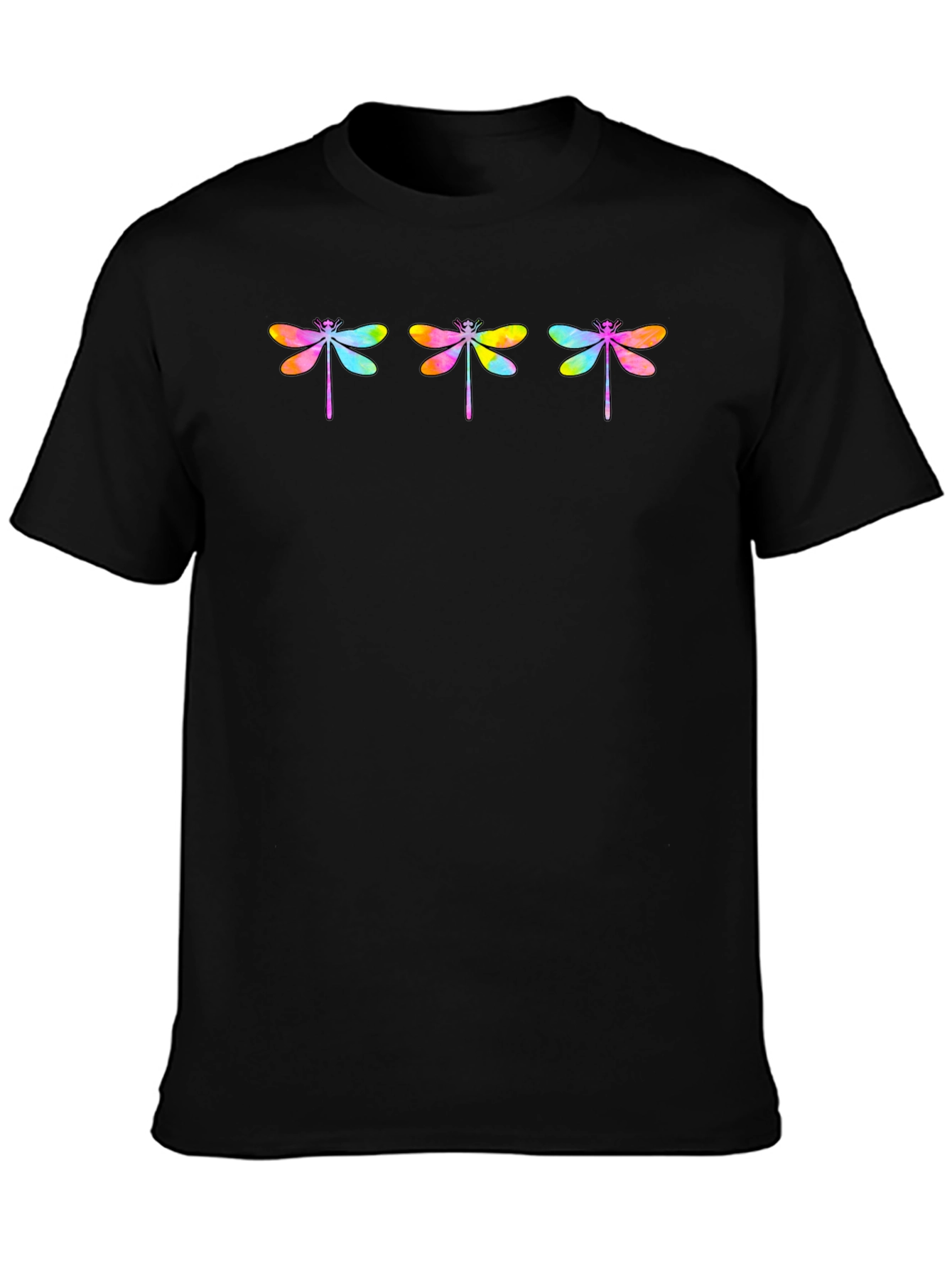 Rainbow Dragonfly Graphic T-Shirt