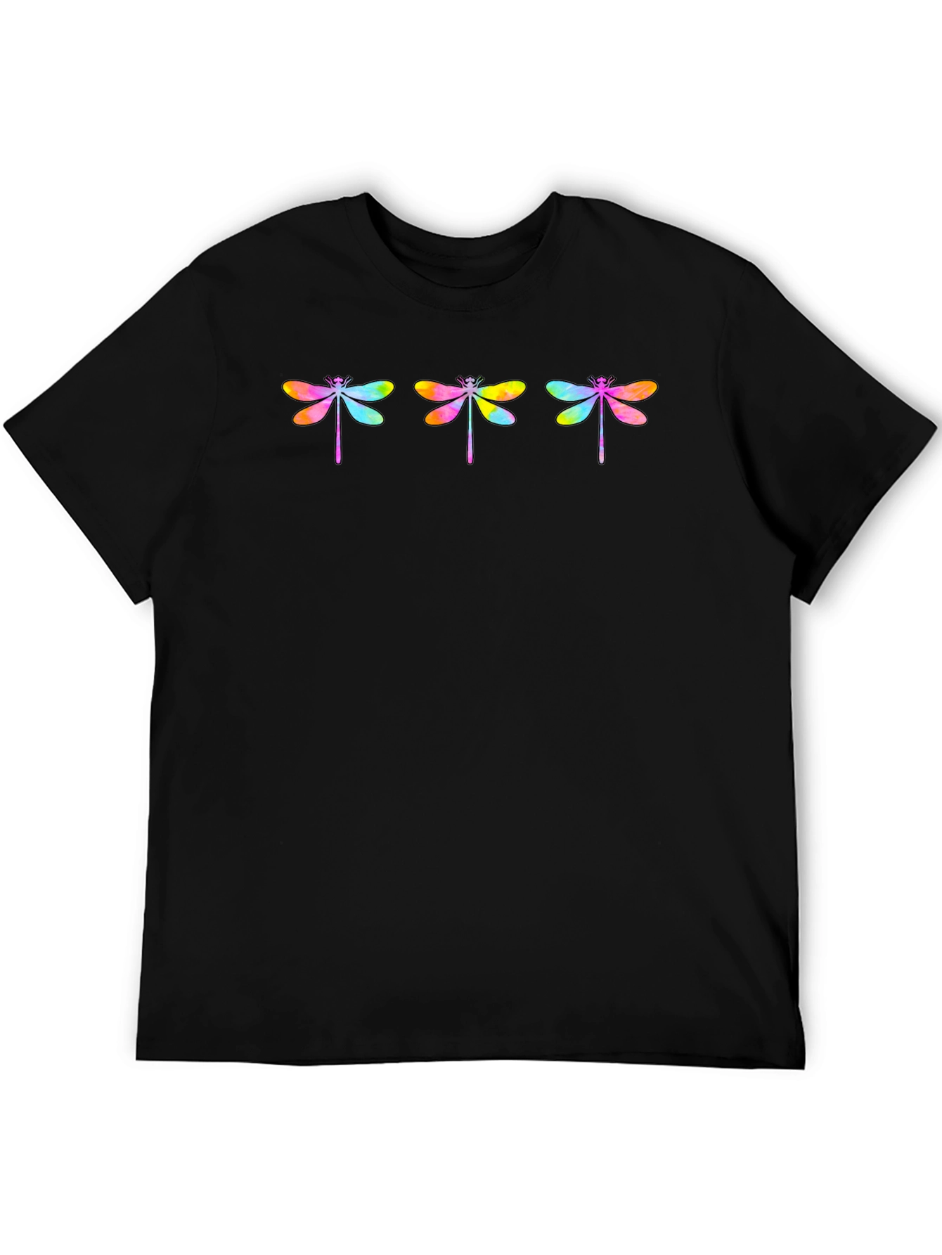 Rainbow Dragonfly Graphic T-Shirt
