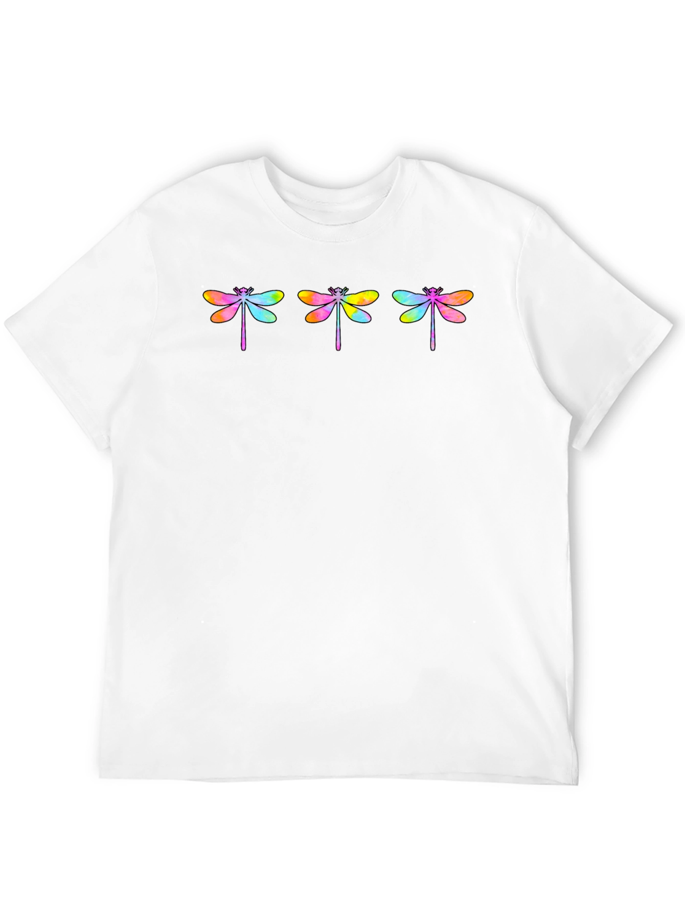 Rainbow Dragonfly Graphic T-Shirt