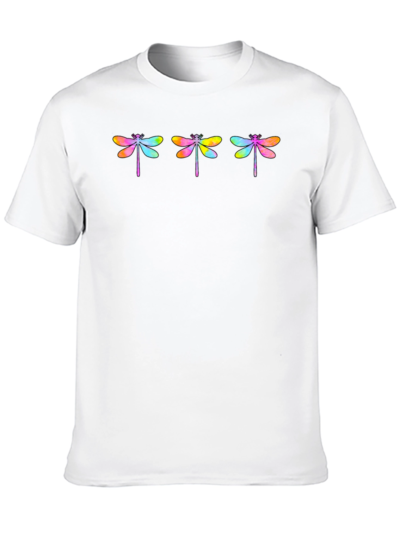 Rainbow Dragonfly Graphic T-Shirt