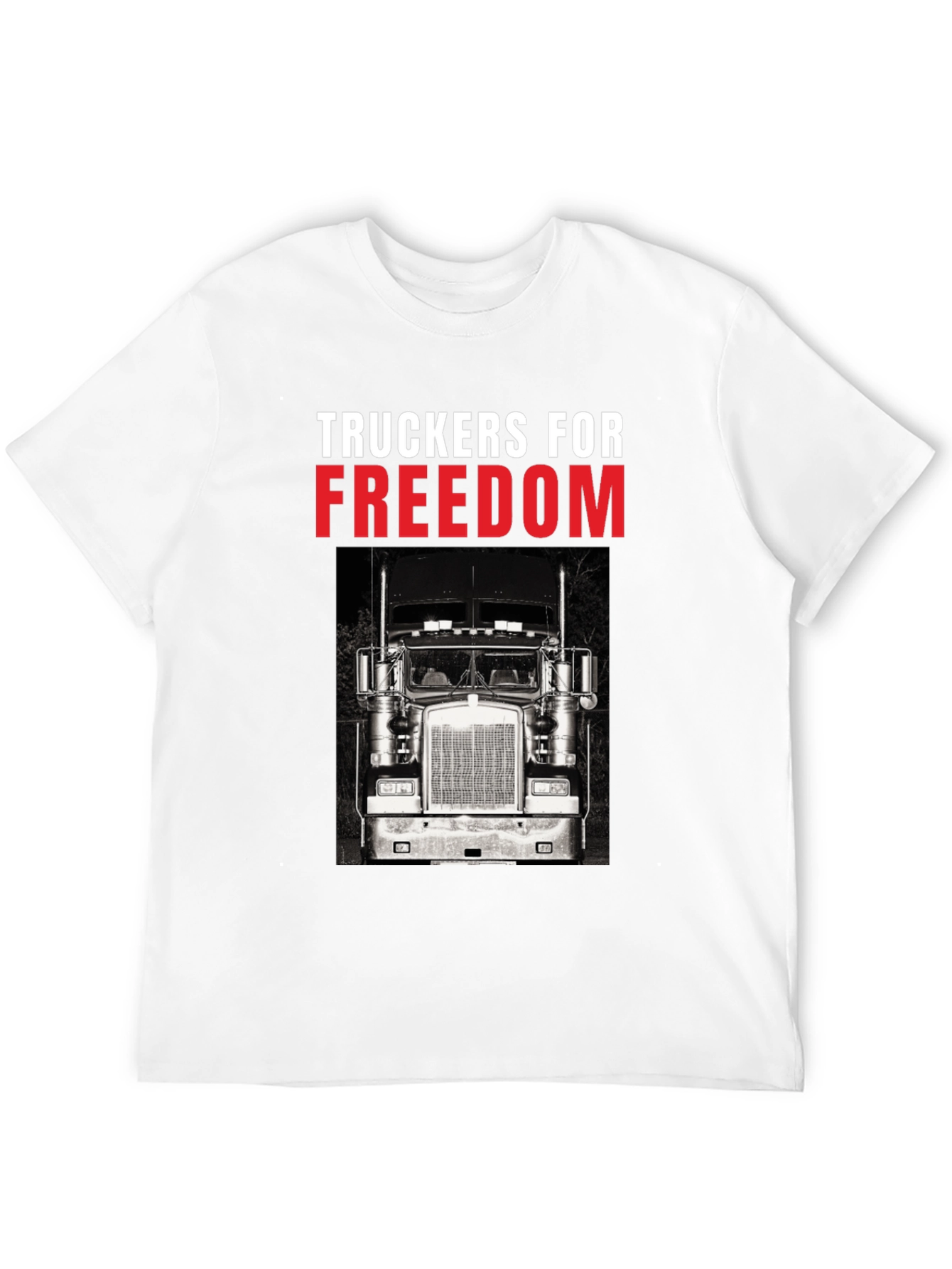 Truckers for Freedom Black T-Shirt