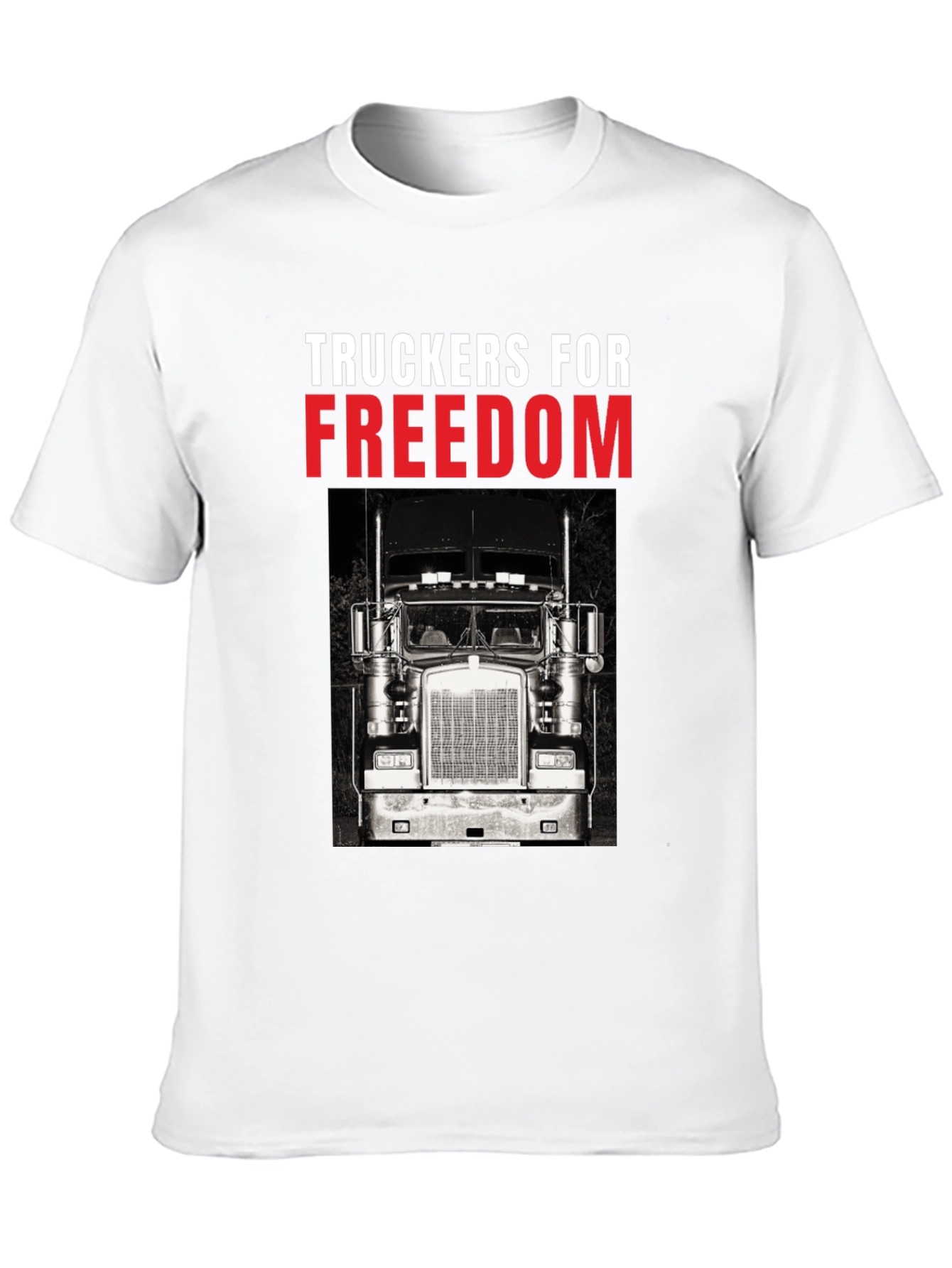 Truckers for Freedom Black T-Shirt