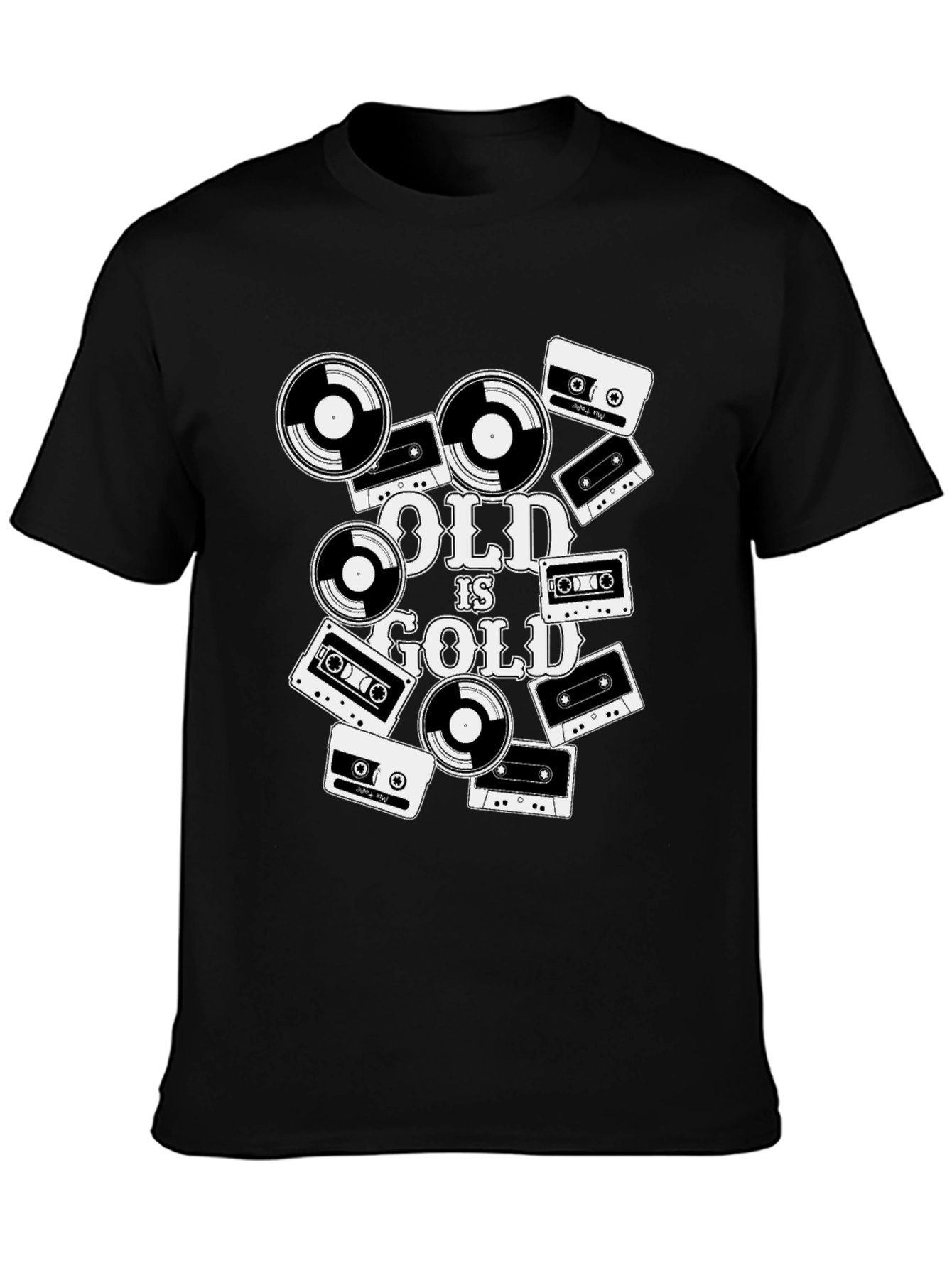 Old is Gold Retro Music T-Shirt