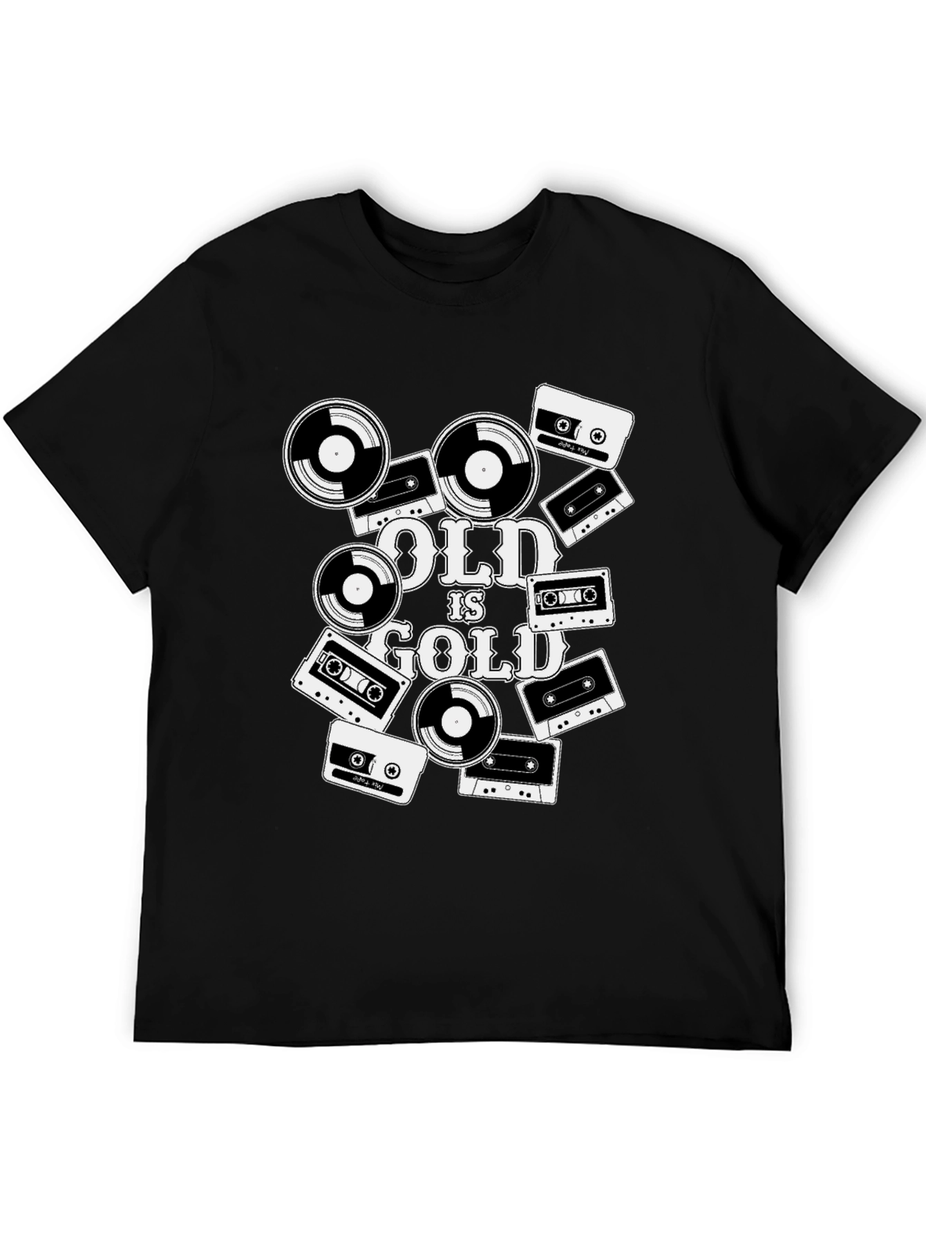 Old is Gold Retro Music T-Shirt