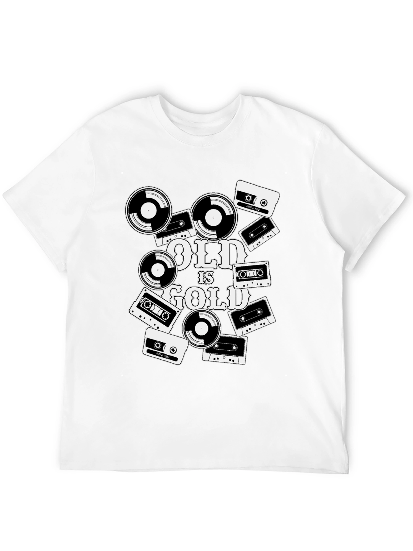 Old is Gold Retro Music T-Shirt