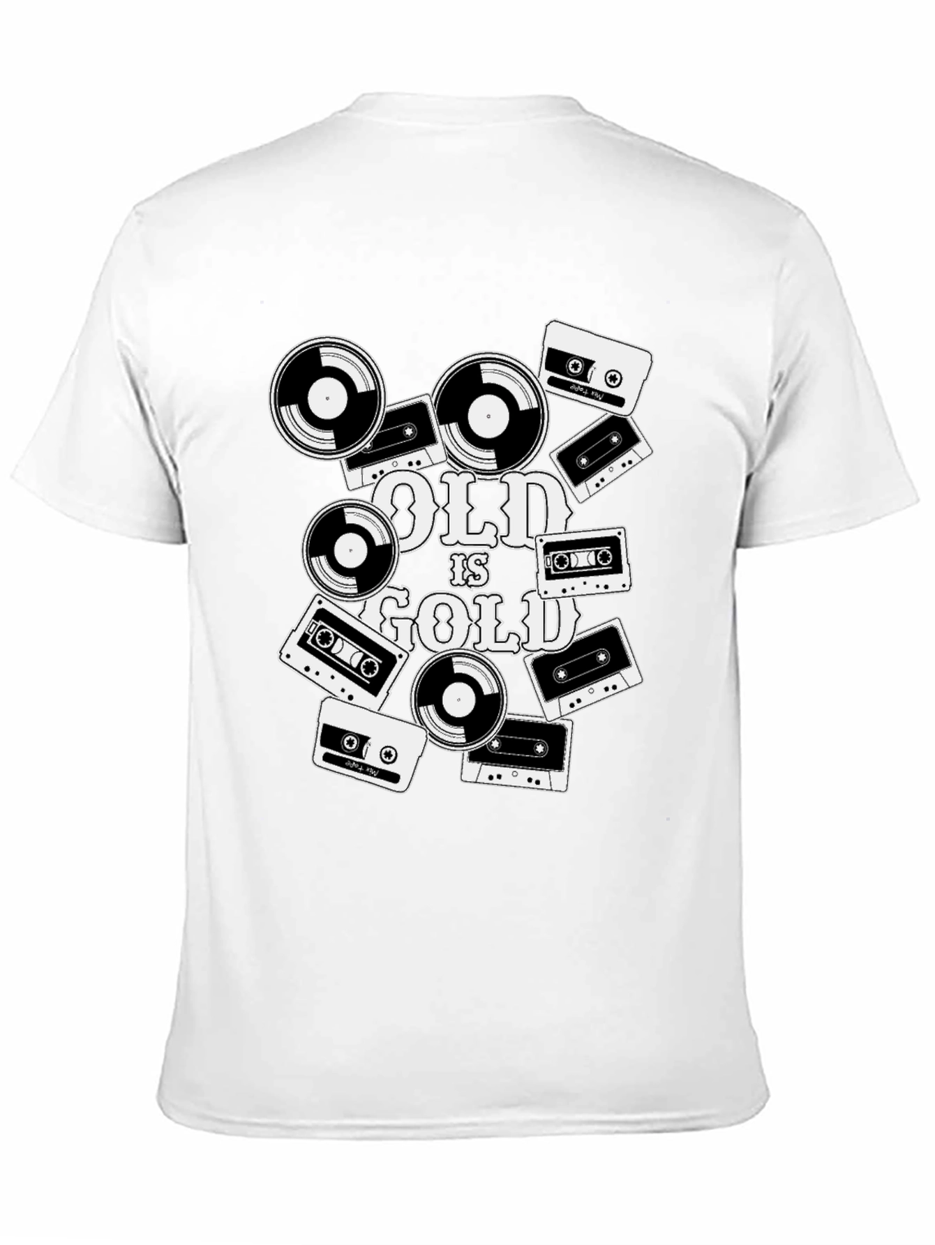 Old is Gold Retro Music T-Shirt
