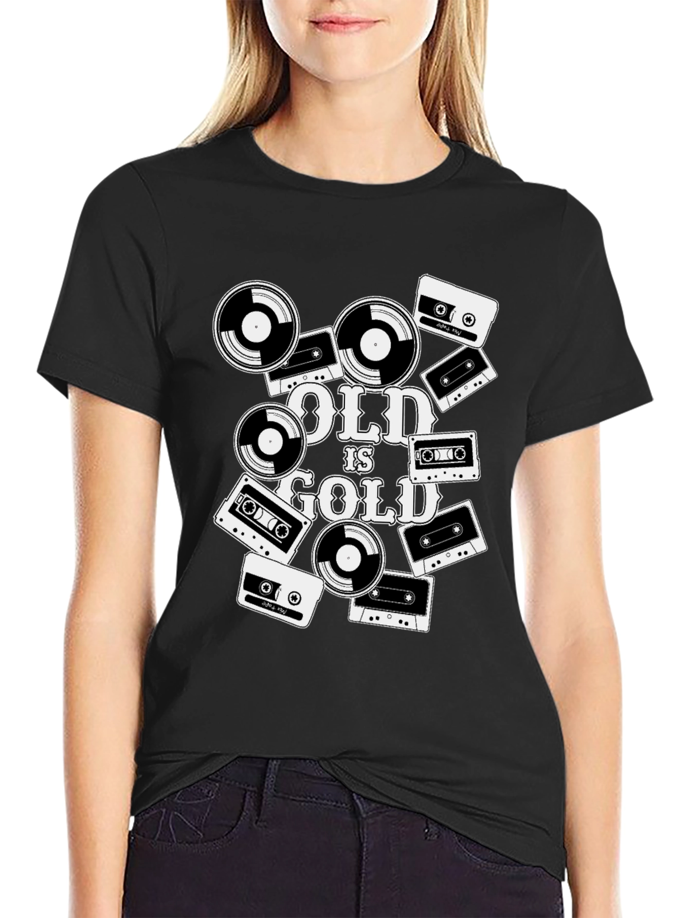 Old is Gold Retro Music T-Shirt