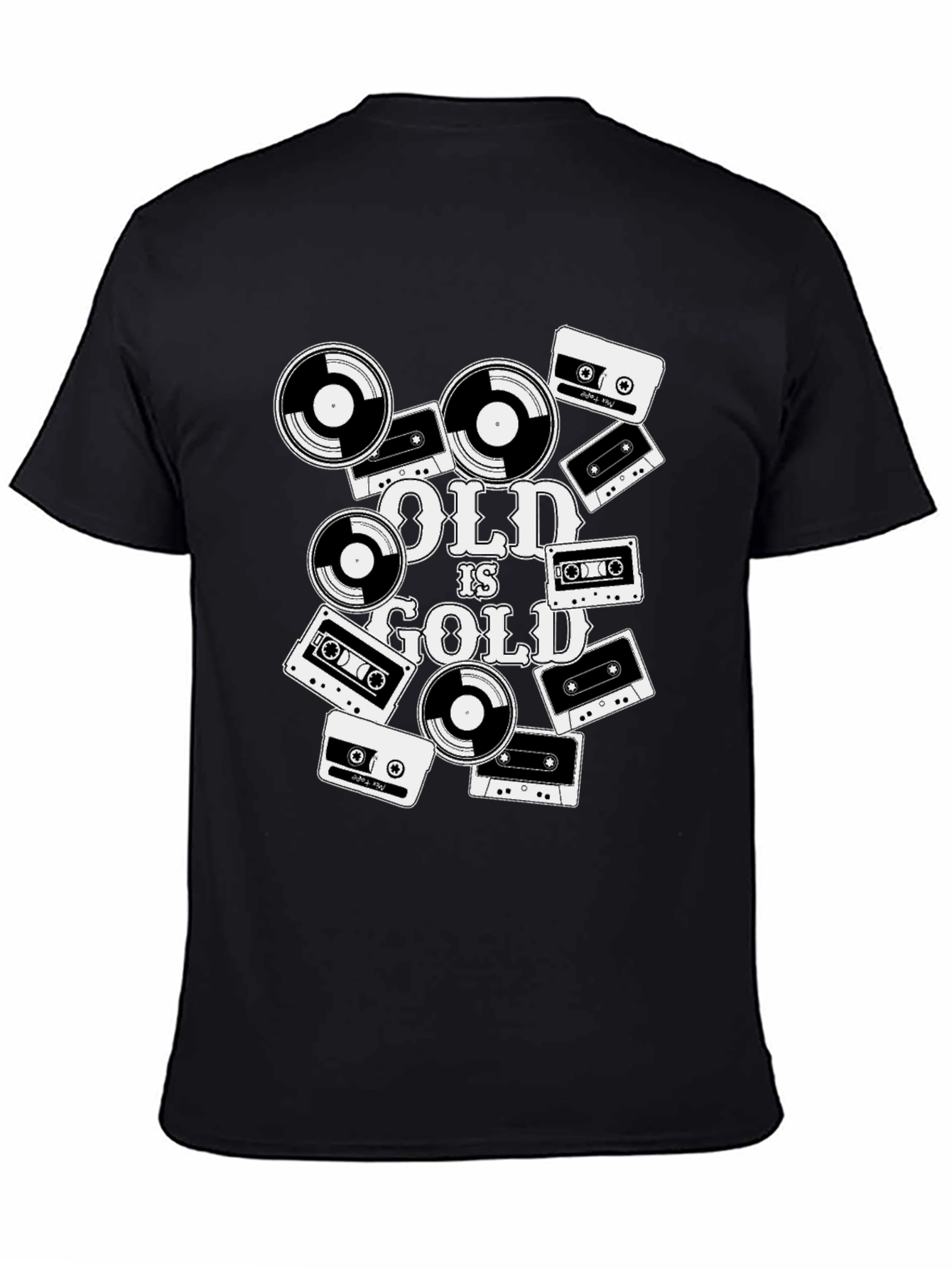 Old is Gold Retro Music T-Shirt