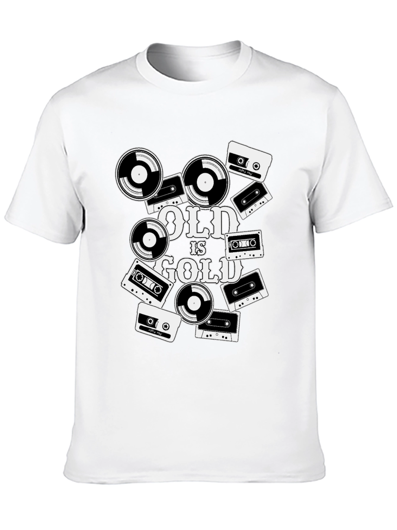Old is Gold Retro Music T-Shirt
