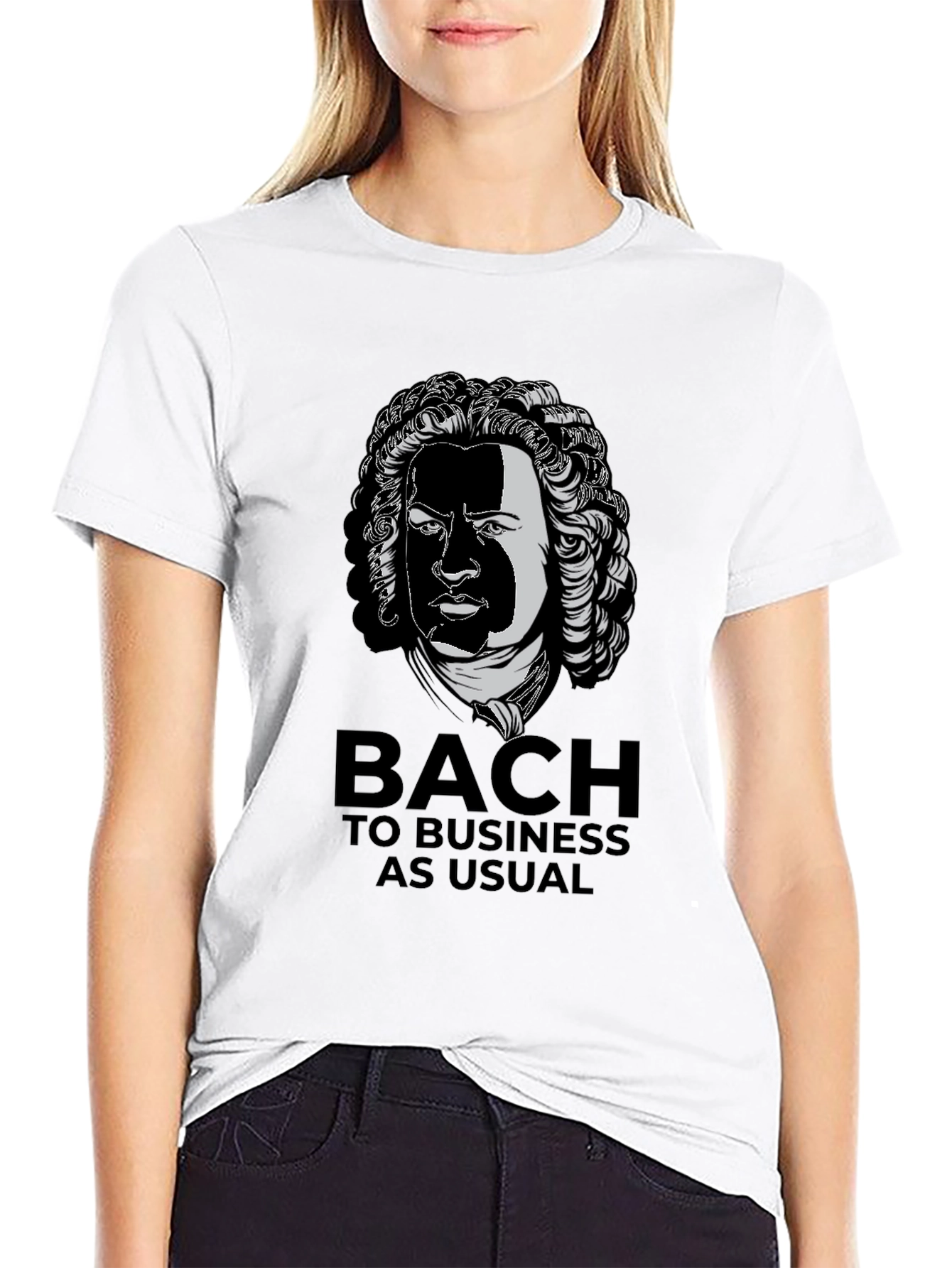 Bach to Business Black Graphic Tee