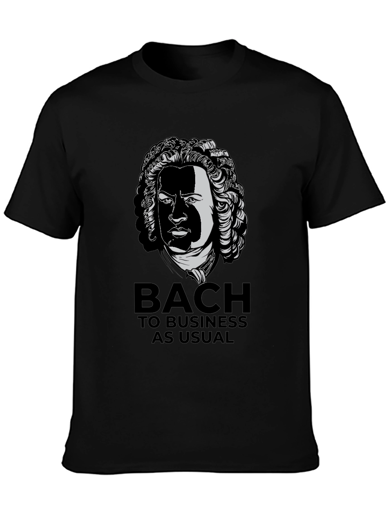 Bach to Business Black Graphic Tee