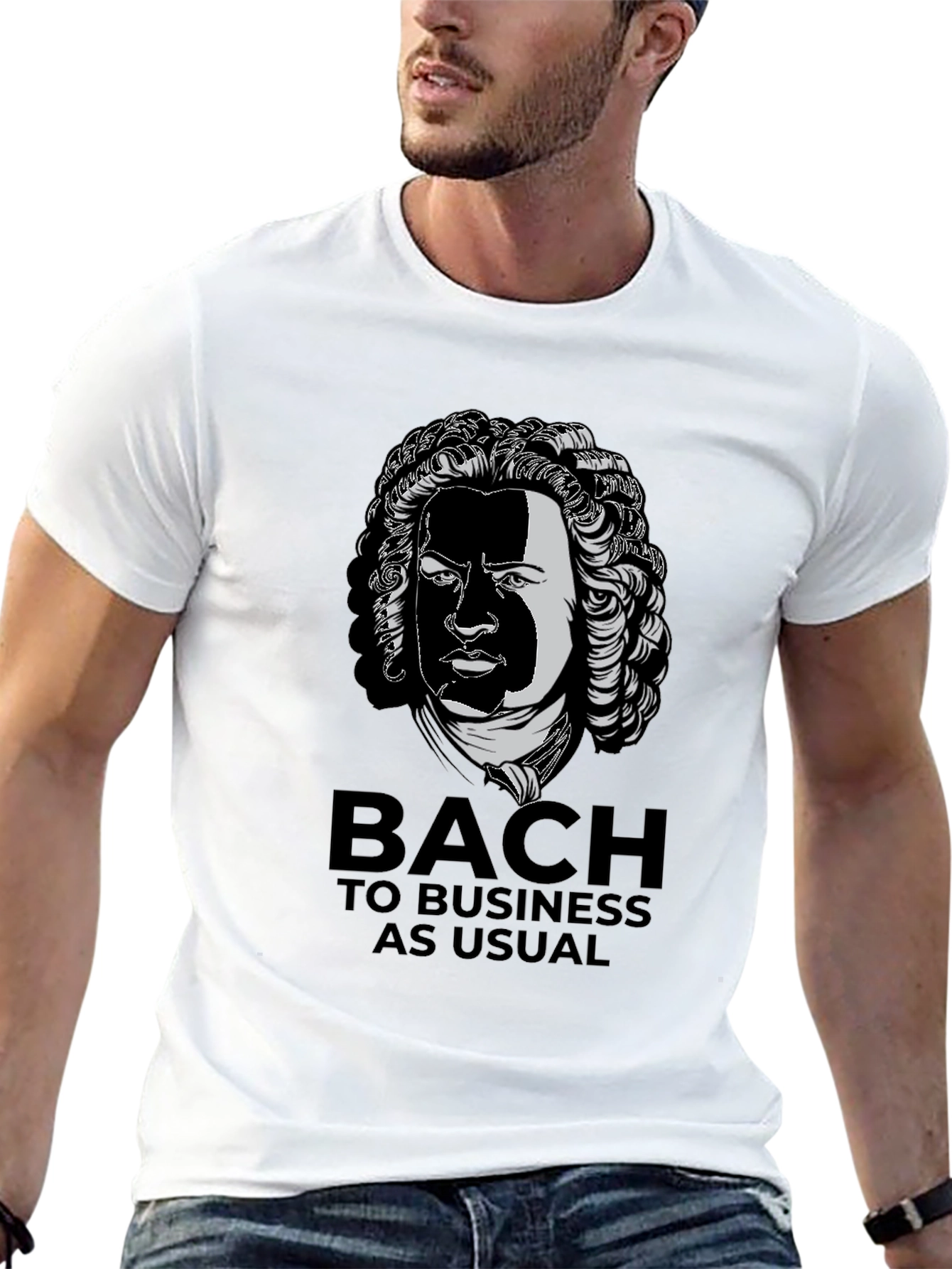 Bach to Business Black Graphic Tee