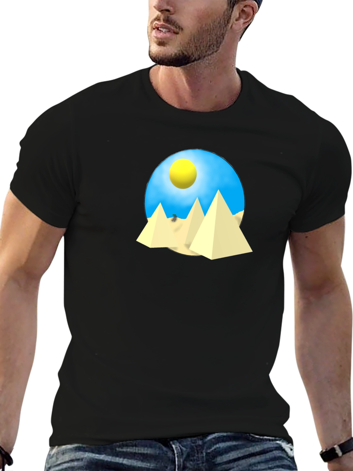 Egyptian Pyramid Graphic T-Shirt