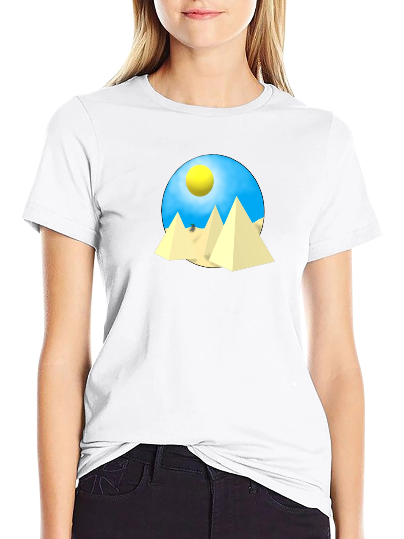 Egyptian Pyramid Graphic T-Shirt