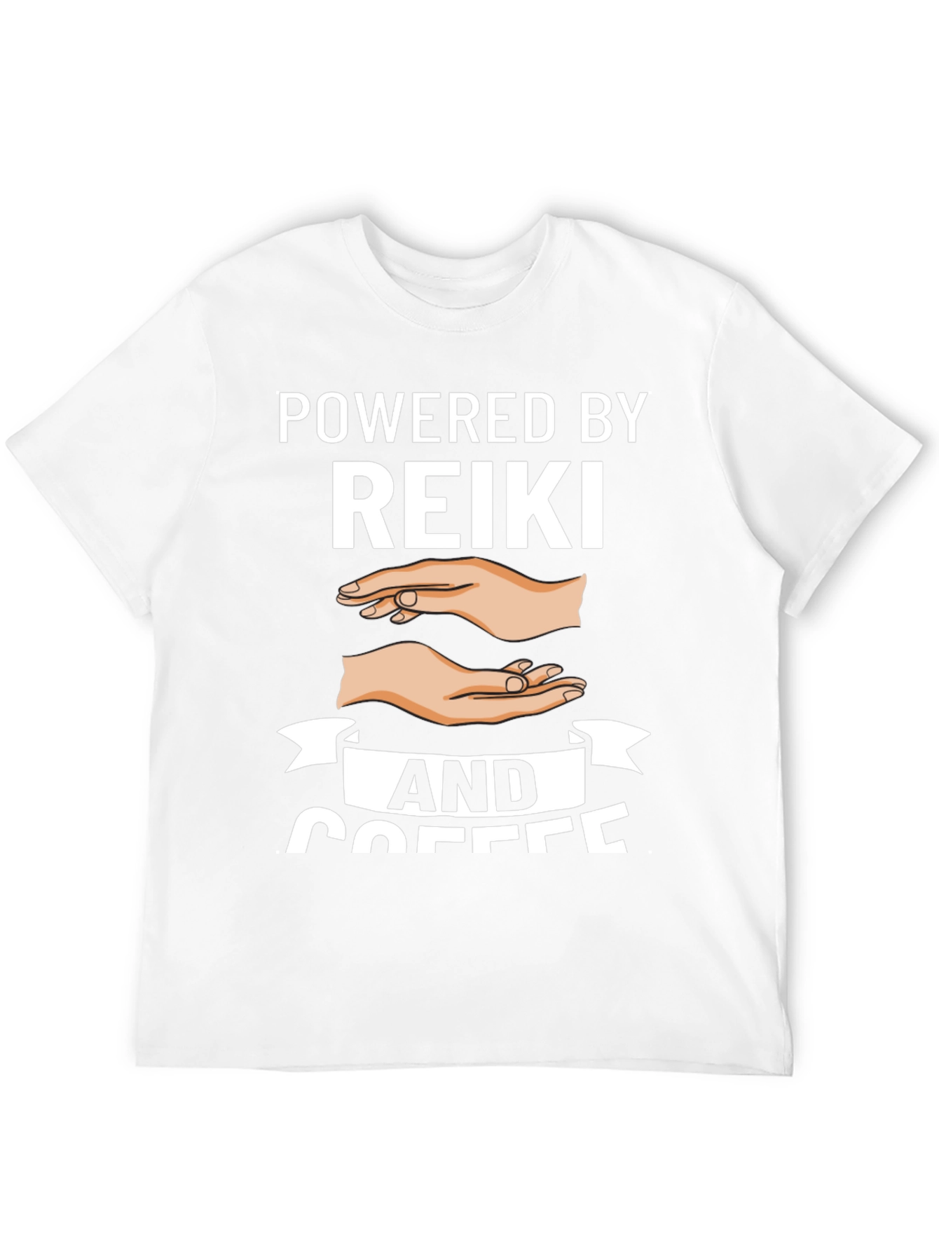 Powered by Reiki and Coffee Graphic Tee