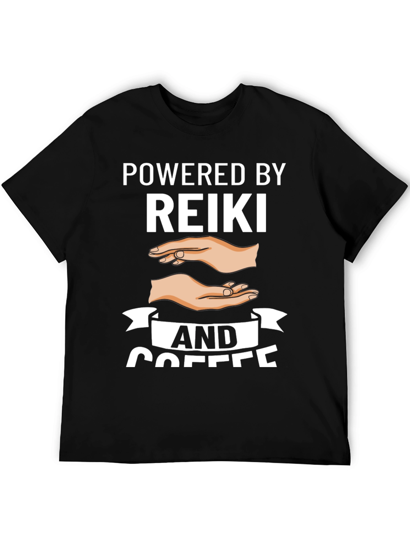 Powered by Reiki and Coffee Graphic Tee