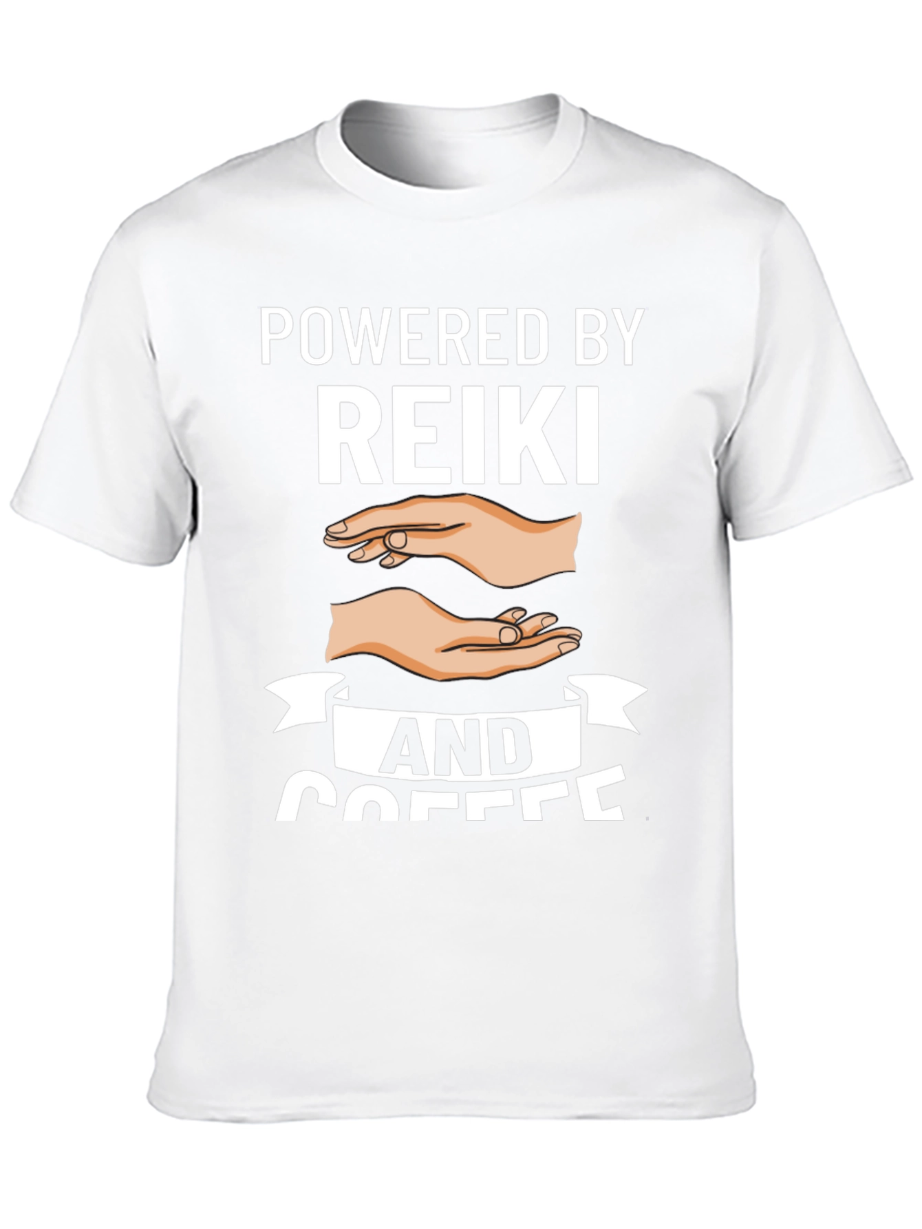 Powered by Reiki and Coffee Graphic Tee