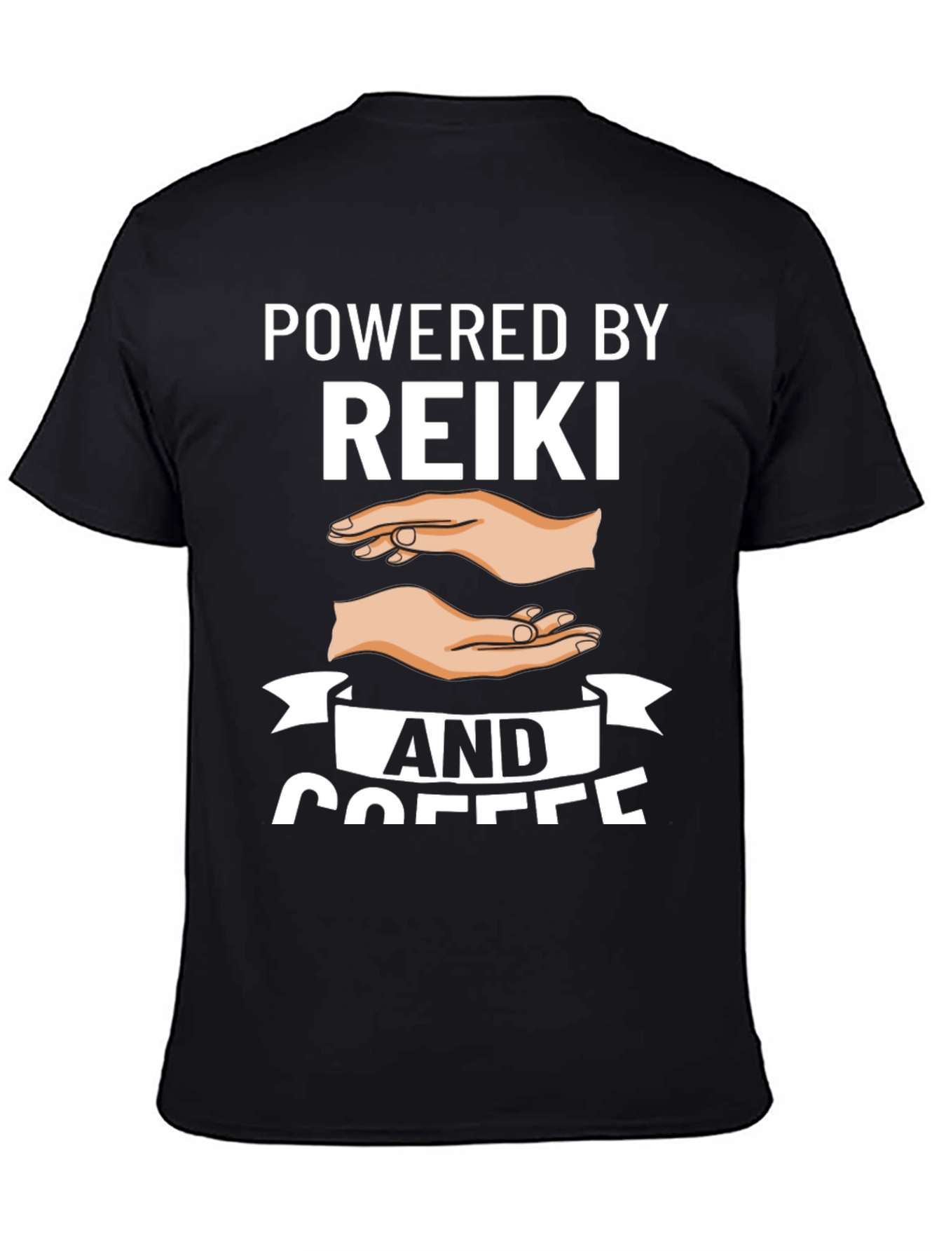 Powered by Reiki and Coffee Graphic Tee
