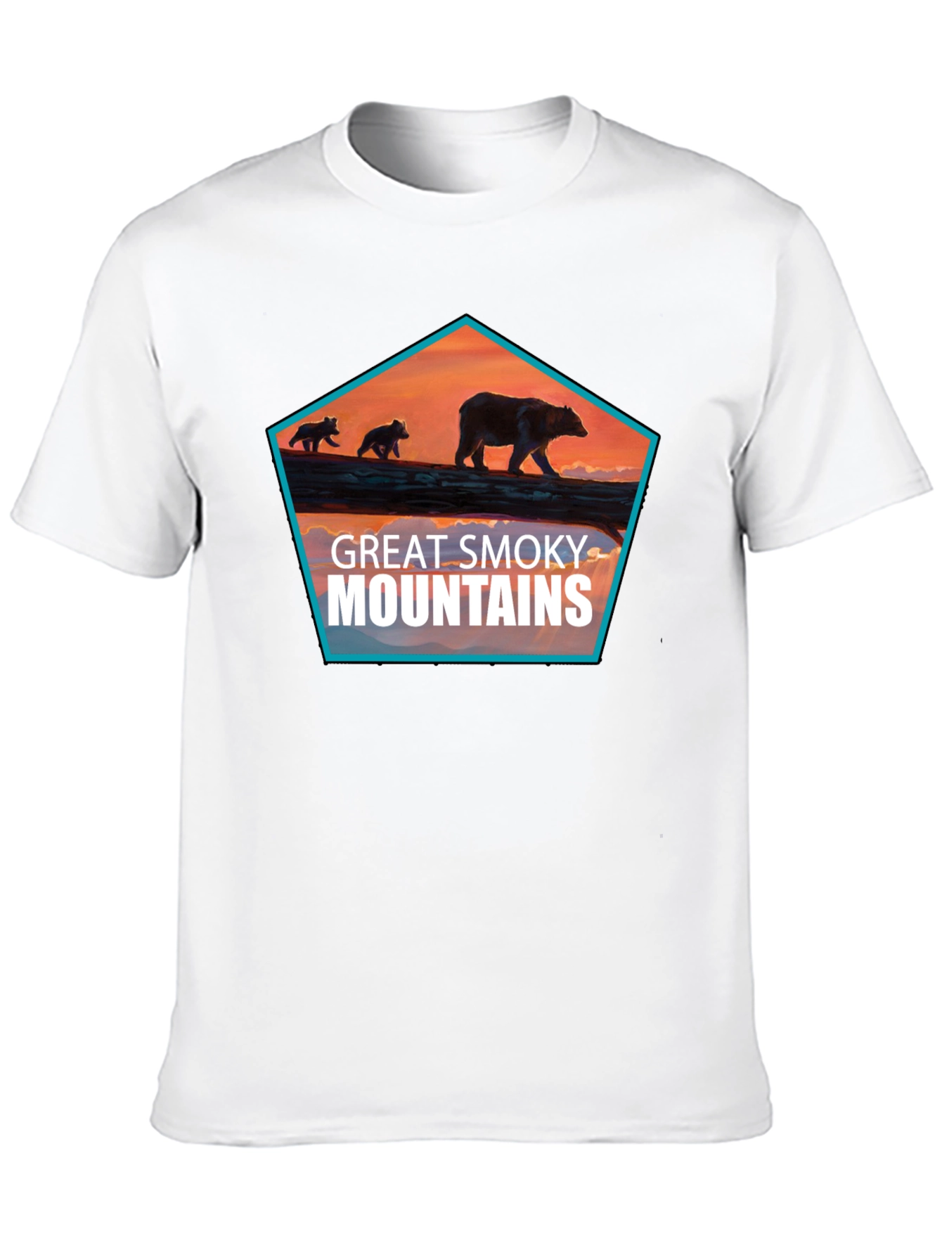 Great Smoky Mountains Bear Graphic T-Shirt