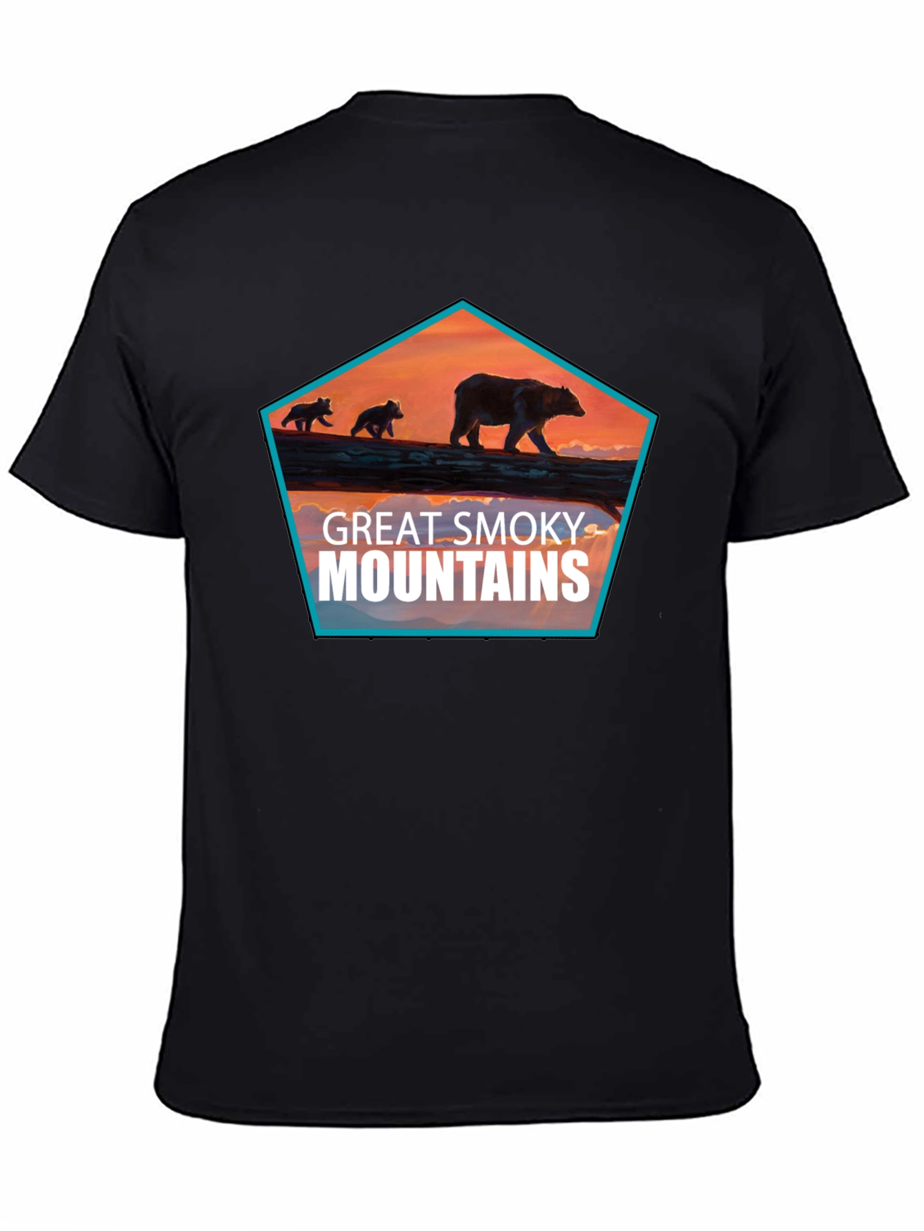 Great Smoky Mountains Bear Graphic T-Shirt