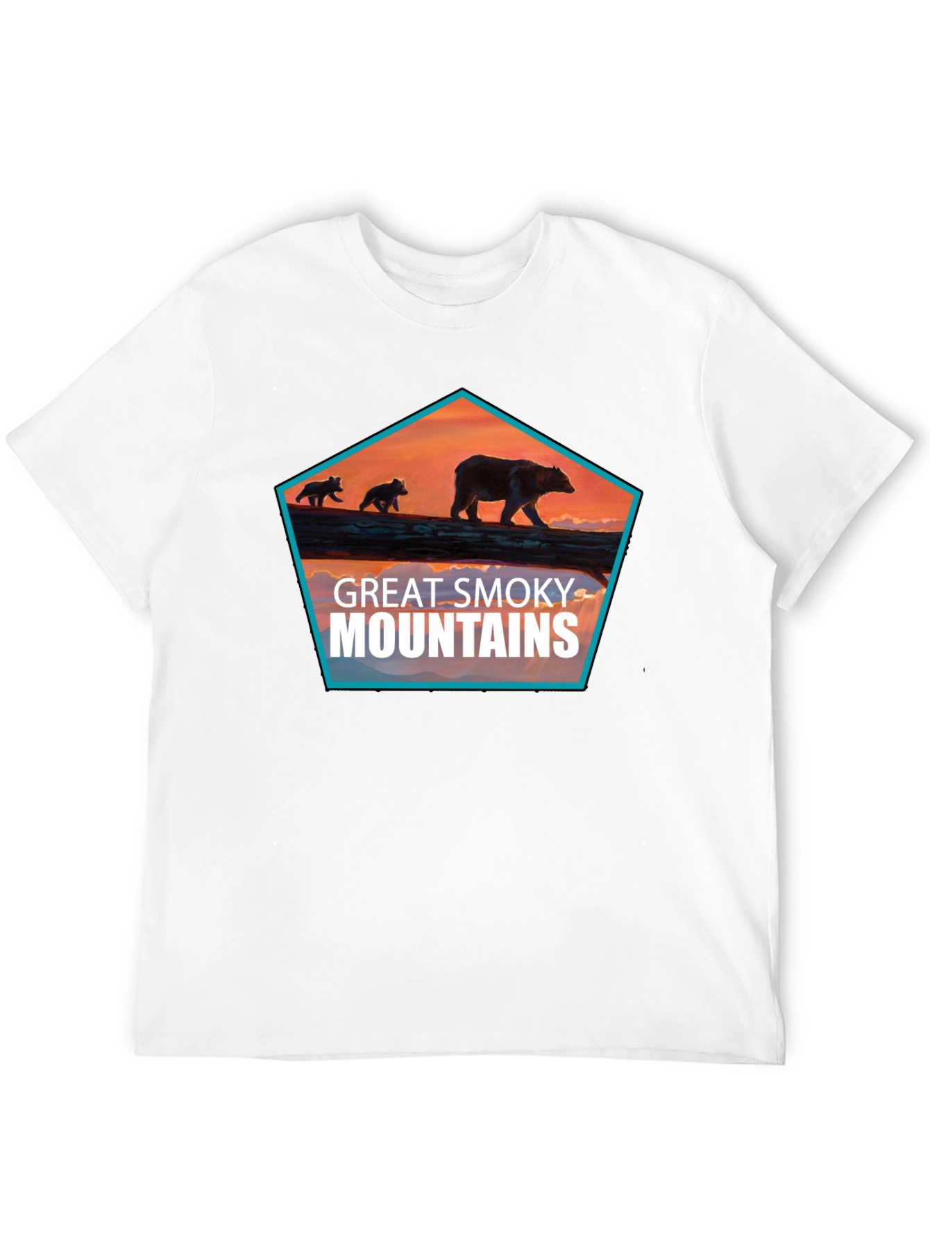 Great Smoky Mountains Bear Graphic T-Shirt