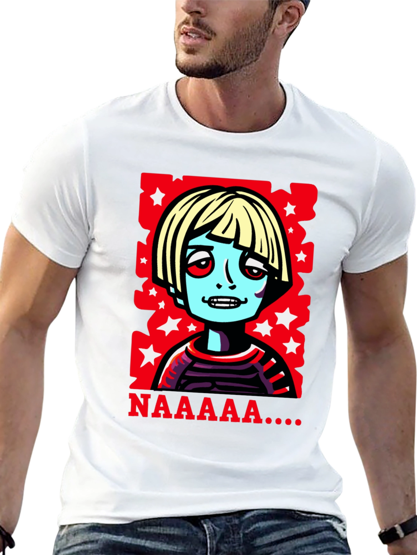 Zombie Kid T-Shirt - NAAAAAA! Retro Graphic Tee