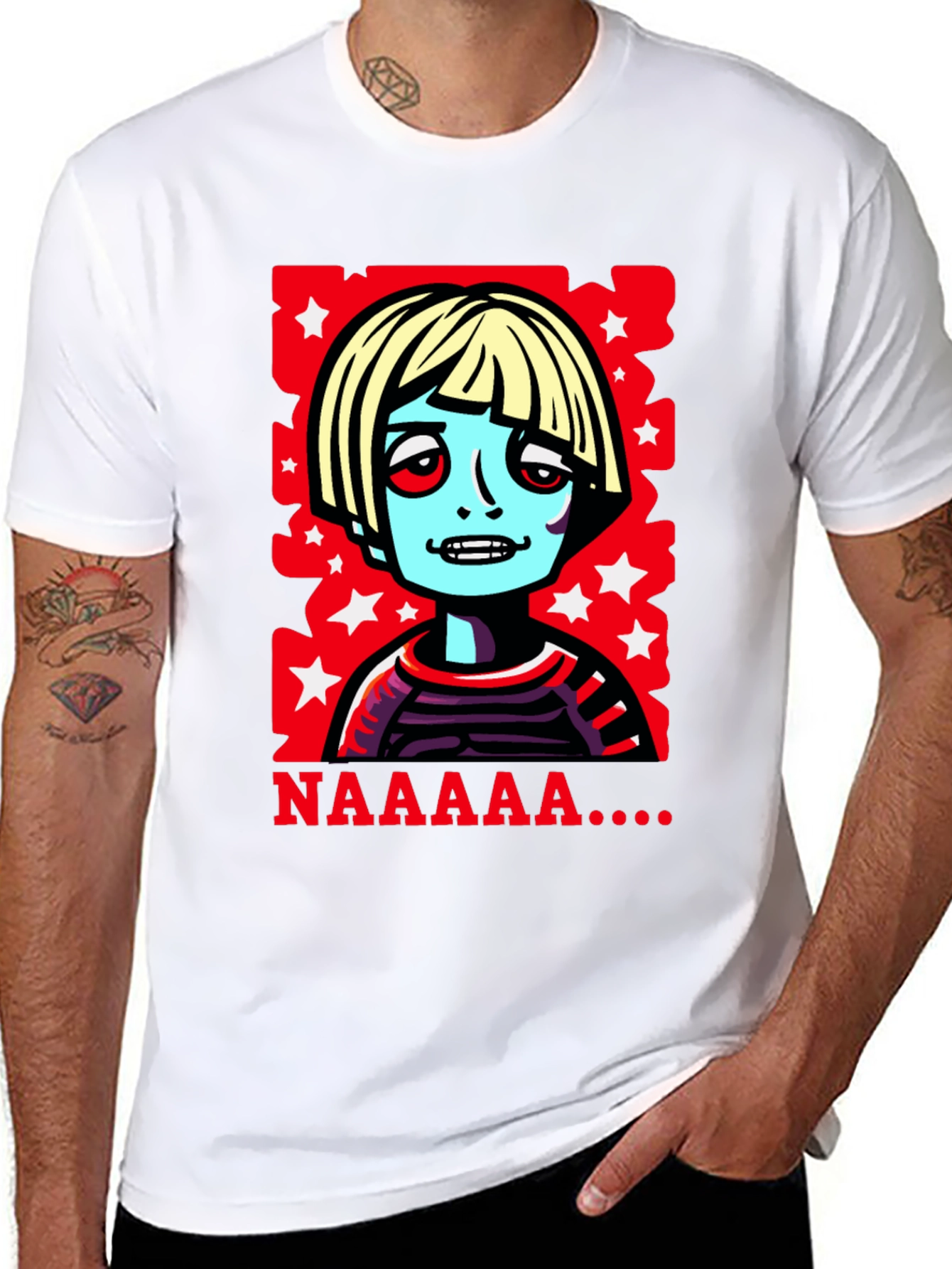 Zombie Kid T-Shirt - NAAAAAA! Retro Graphic Tee